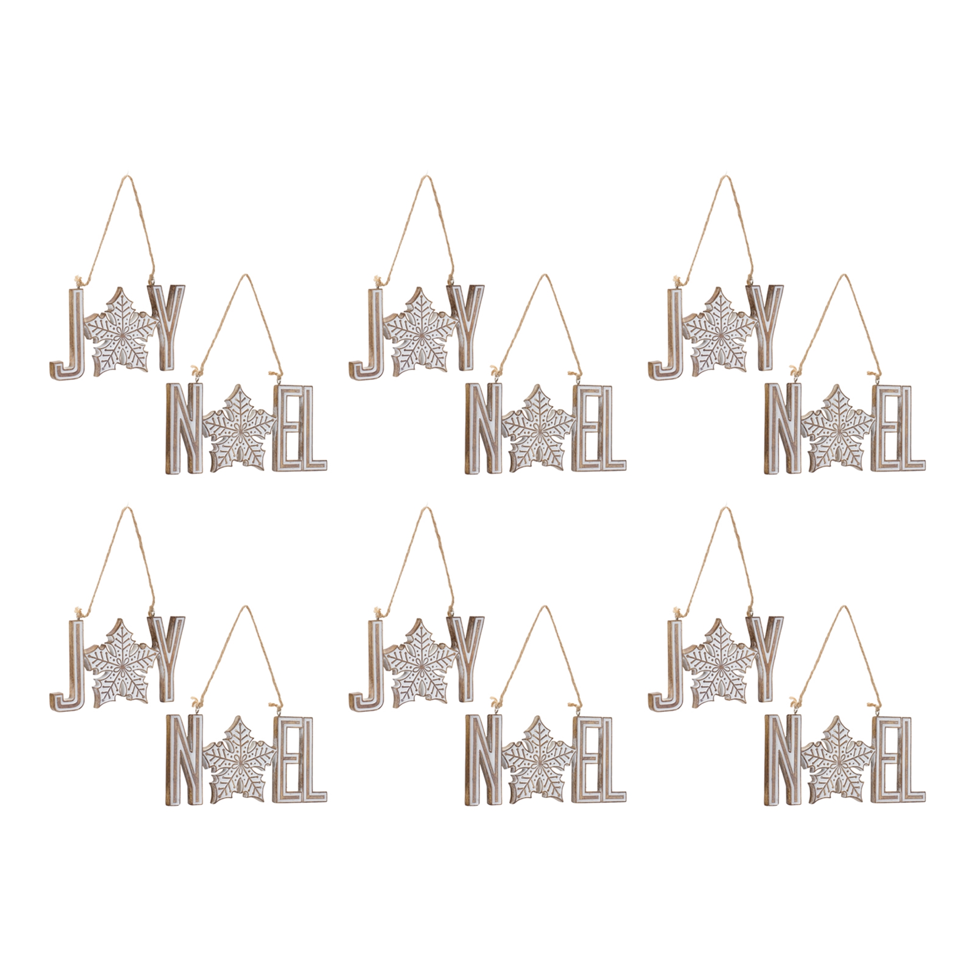 Joy and Noel Ornament (Set of 12) 3