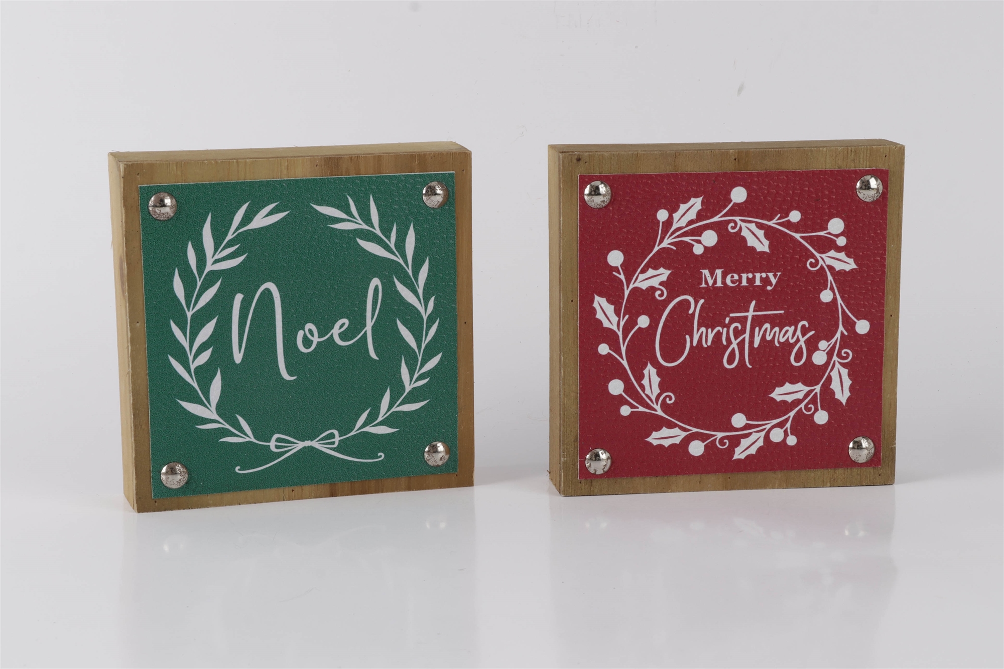 Merry Christmas and Noel Sign (Set of 6) 5