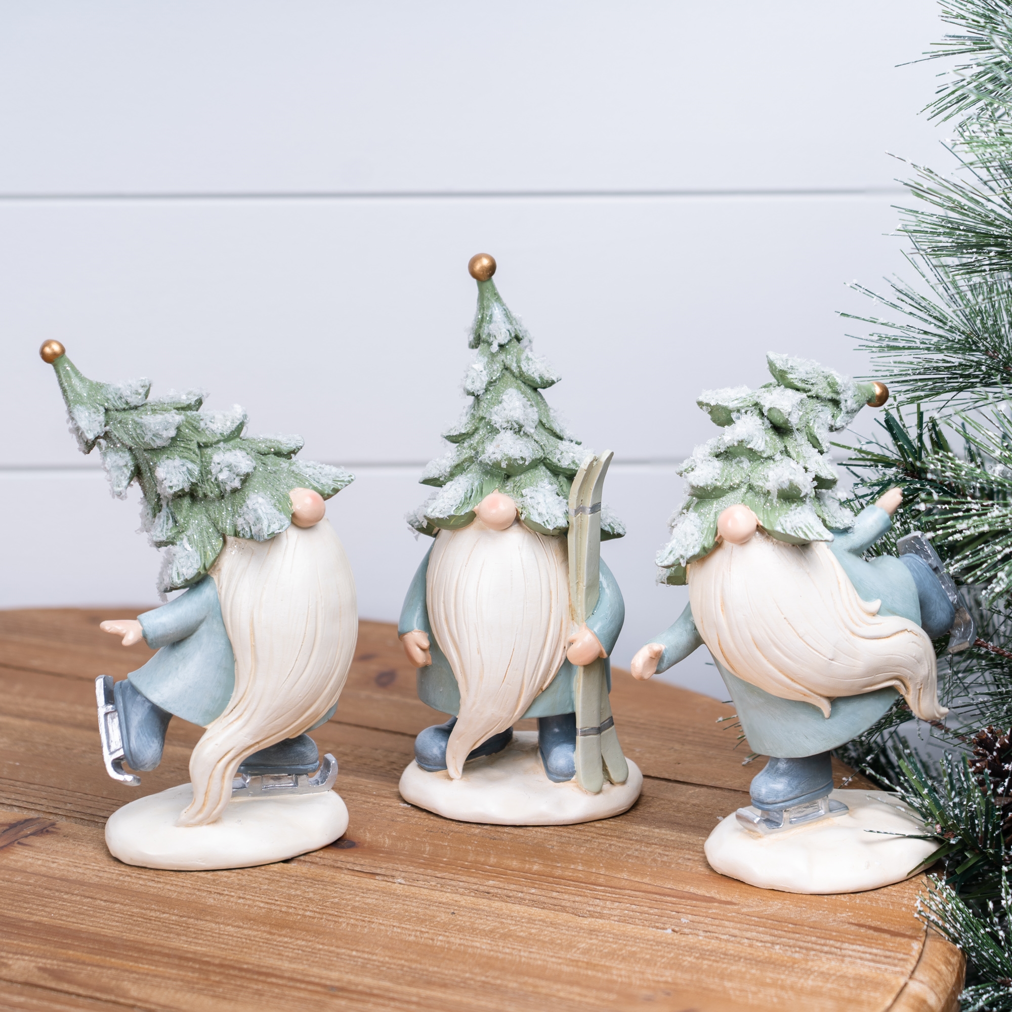 Gnome w/Skis and Skates (Set of 3) 7.25