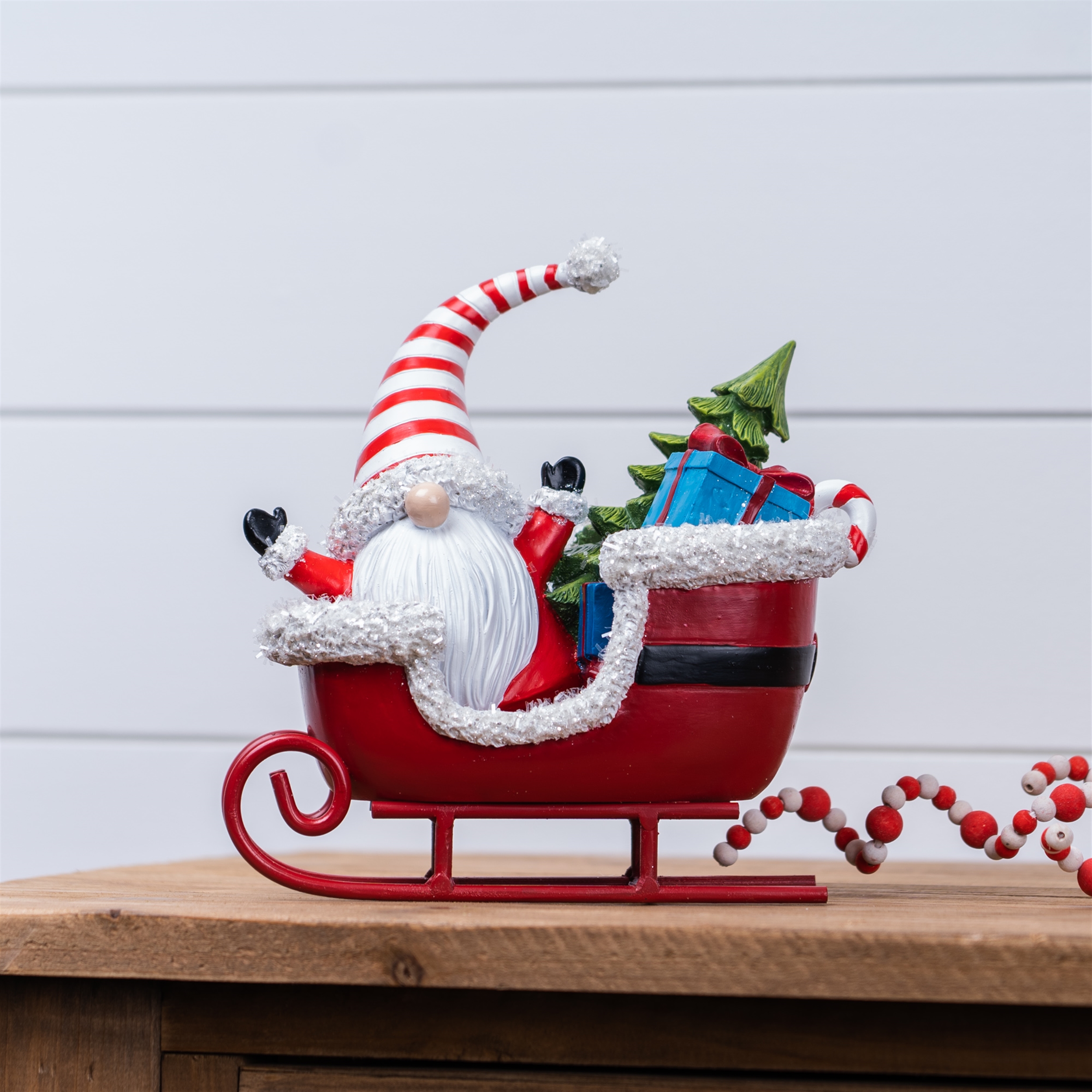 Gnome in Sleigh (Set of 2) 7.75