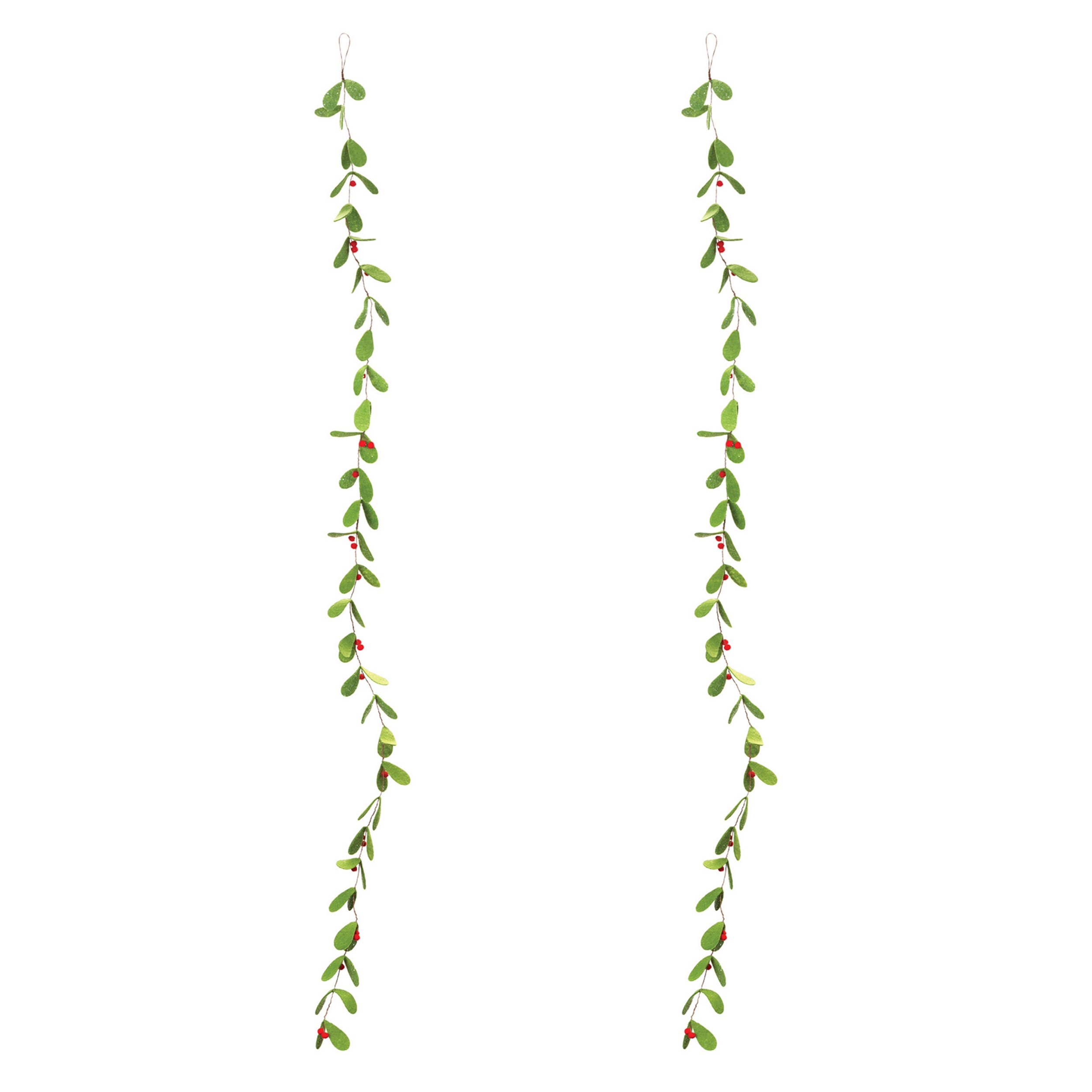 Mistletoe Garland (Set of 2) 6'L Polyester