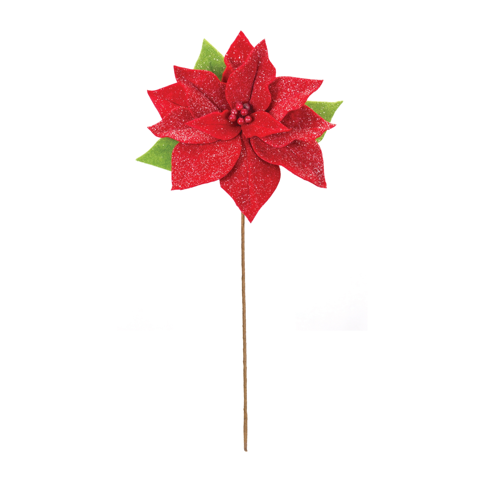Poinsettia Stem (Set of 2) 19.75