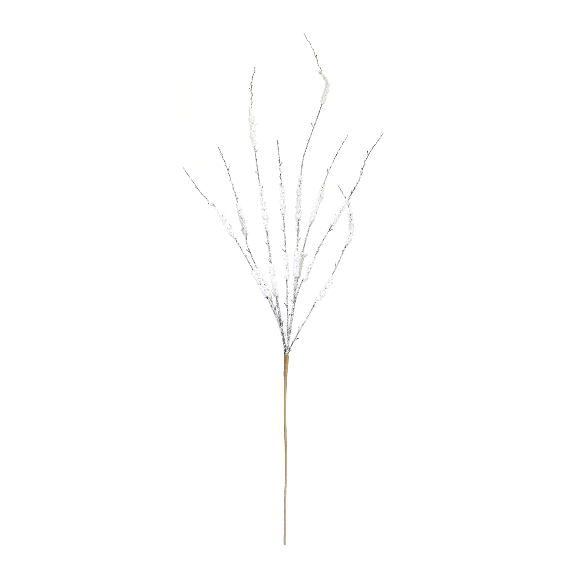 Snowy Tinsel Branch (Set of 12) 43