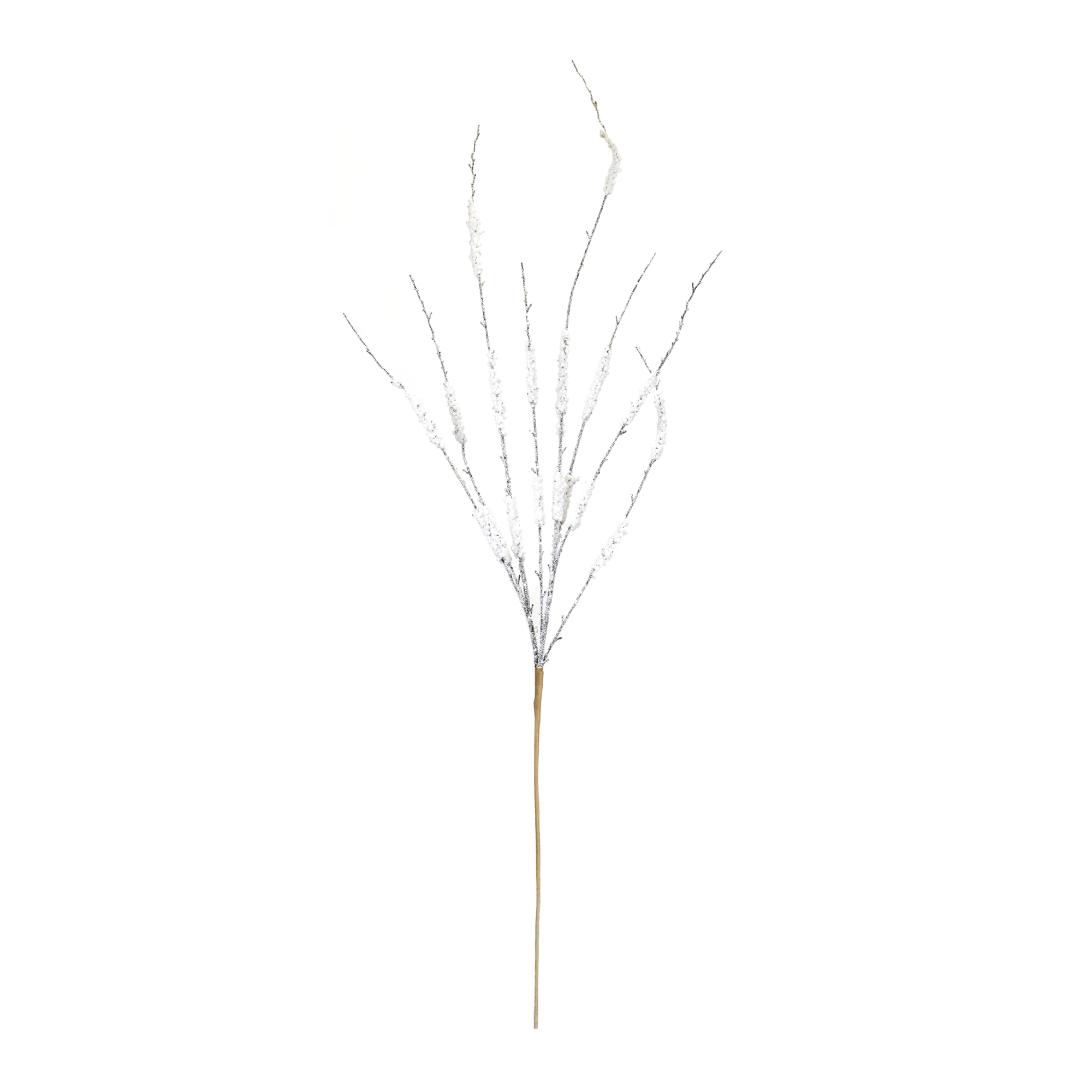 Snowy Tinsel Branch (Set of 12) 43
