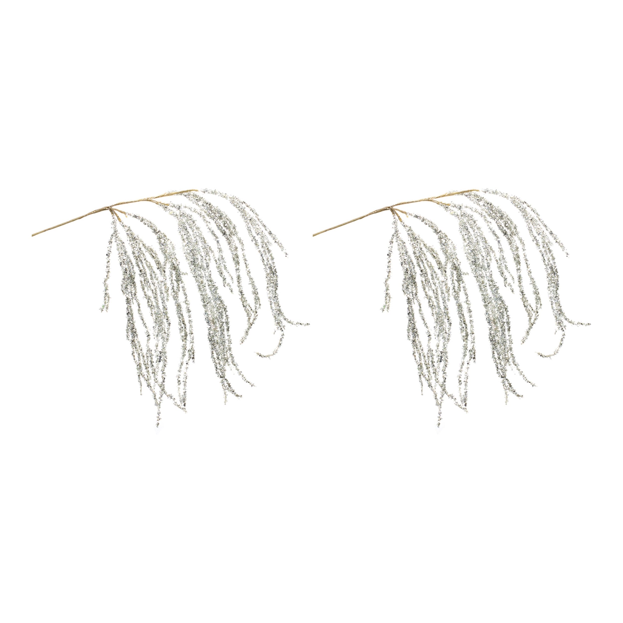 Hanging Tinsel Branch (Set of 2) 28