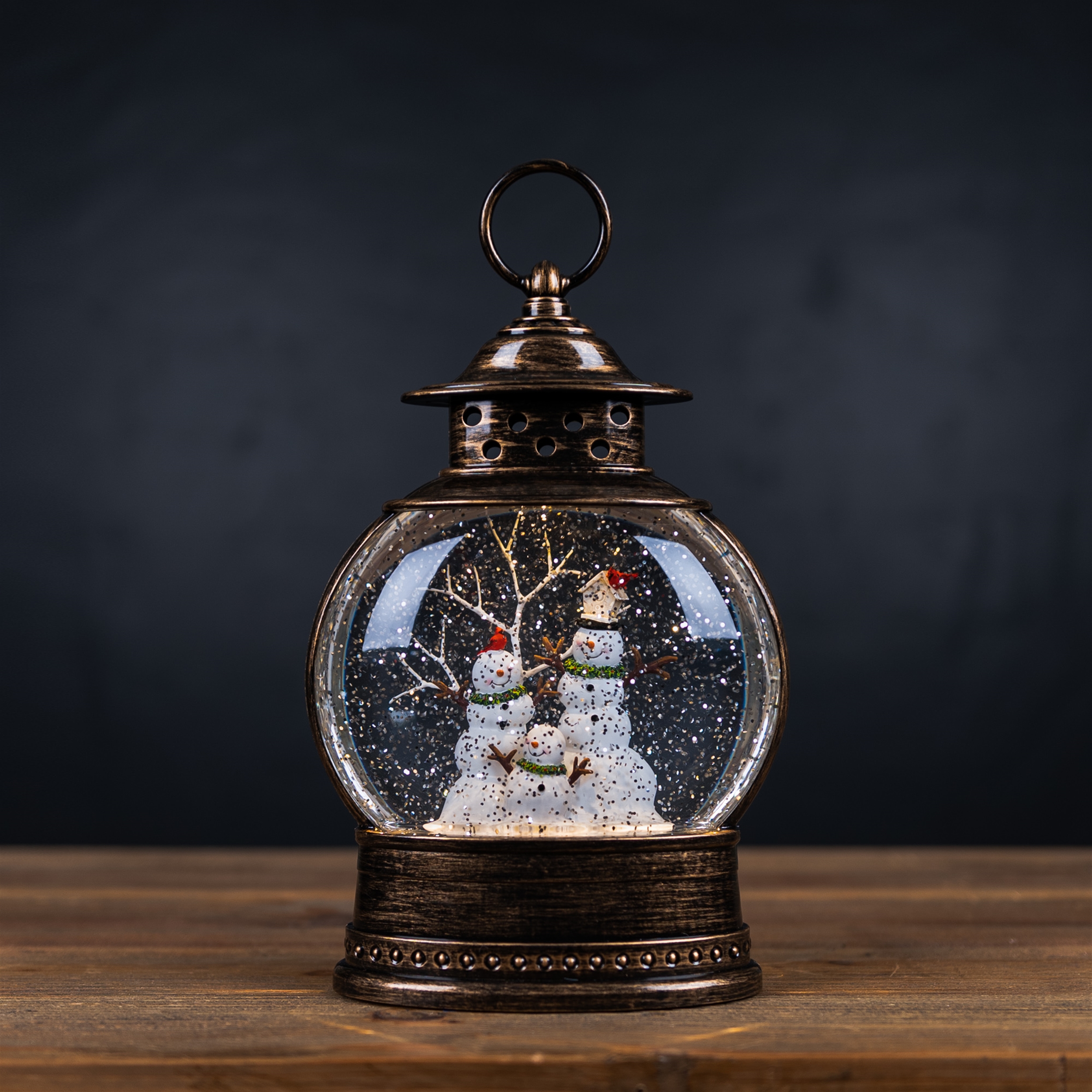 Snow Globe Snowman Family 11.5