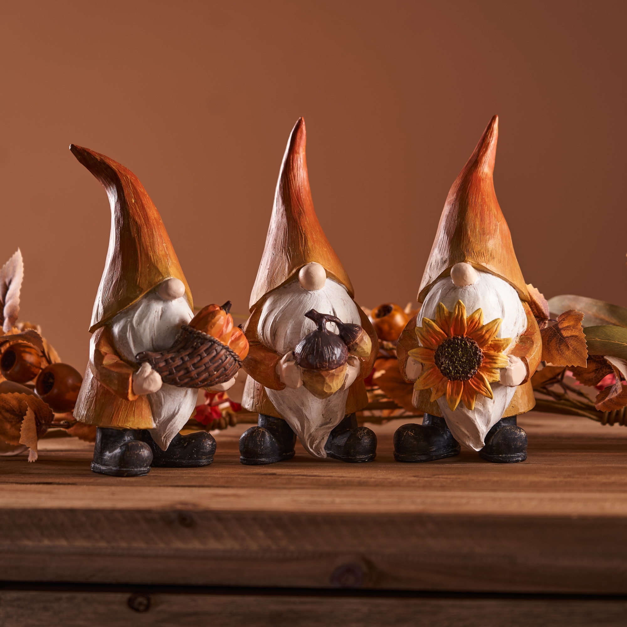 Fall Gnome (Set of 3) 7.25