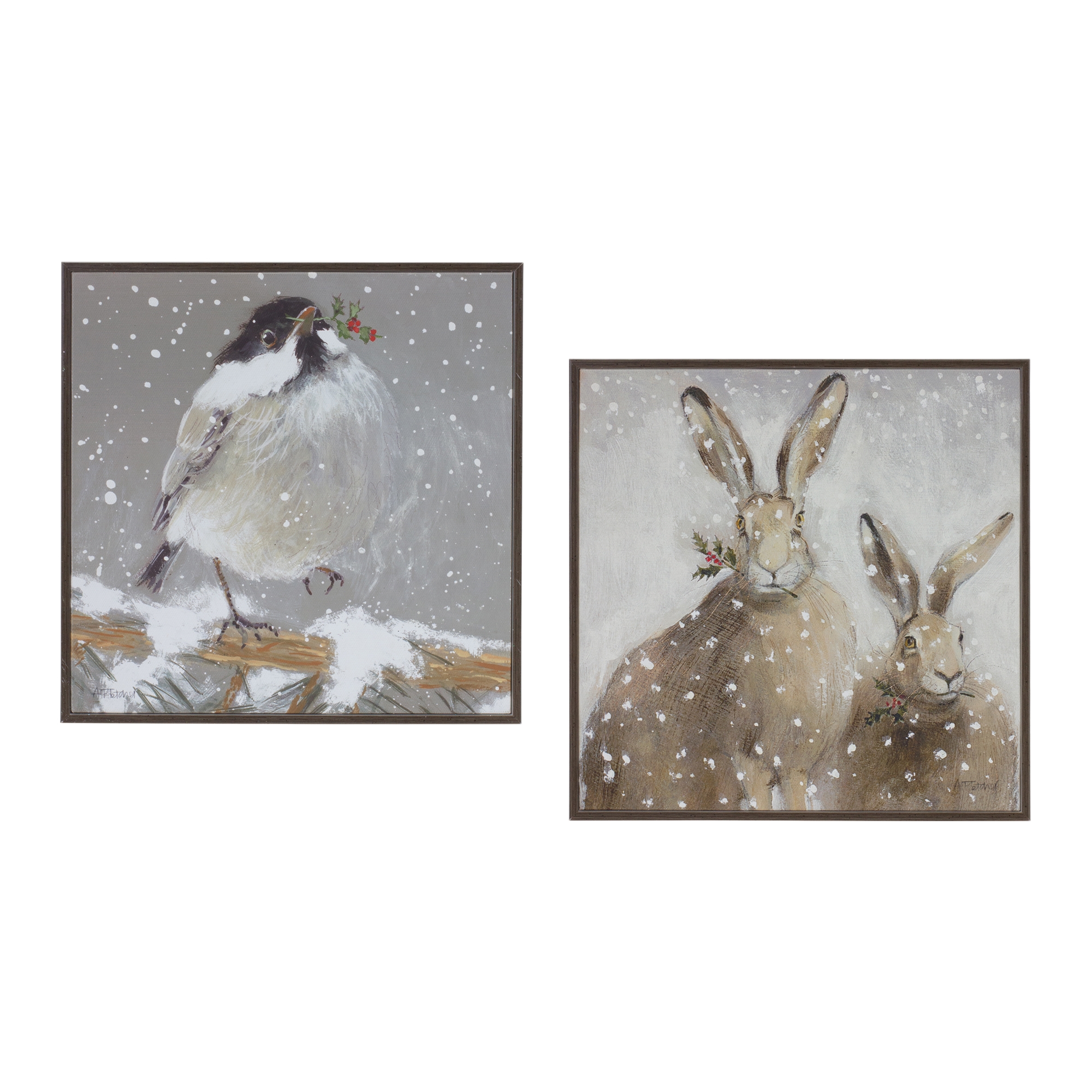 Bird and Rabbit Frame (Set of 2) 9.5