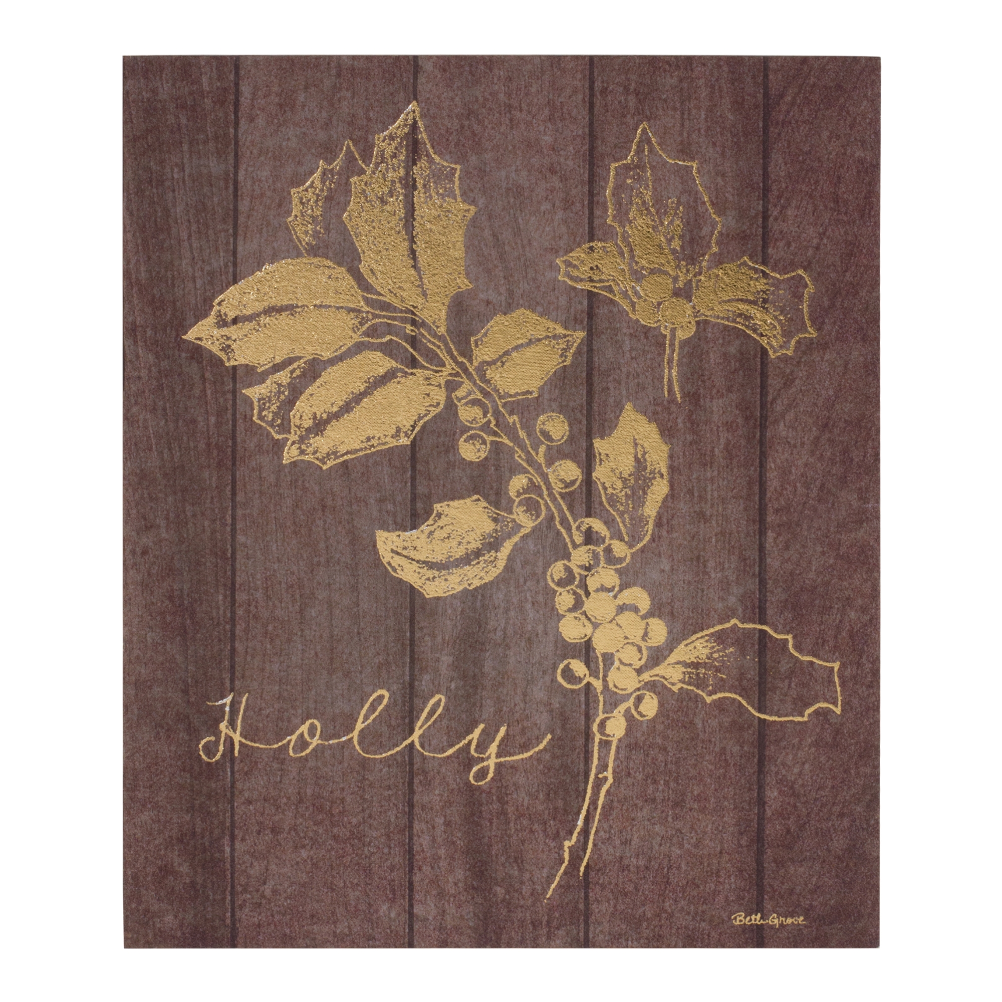 Laurel and Holly Plaque (Set of 2) 9