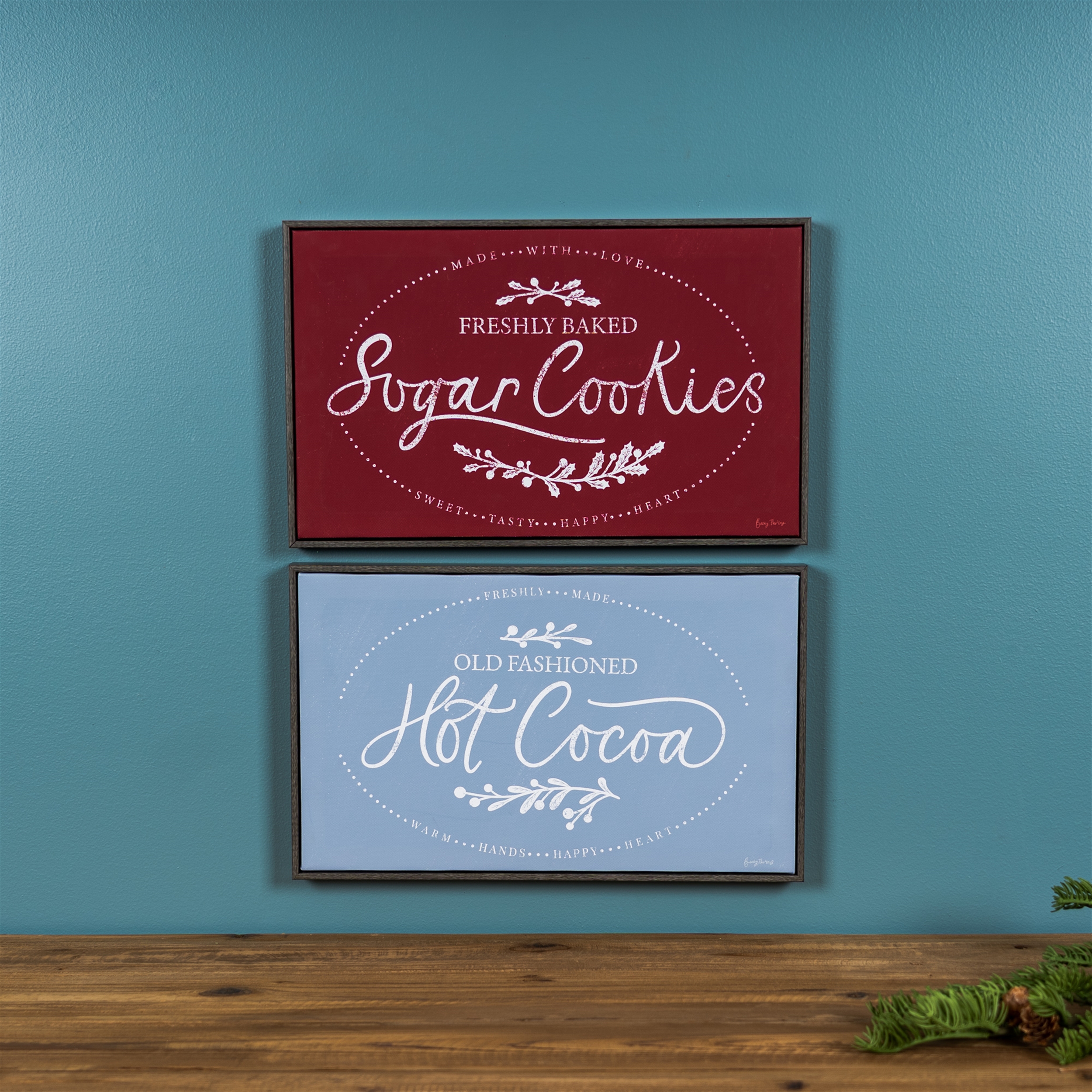 Cocoa and Cookies Frame (Set of 2) 15.5