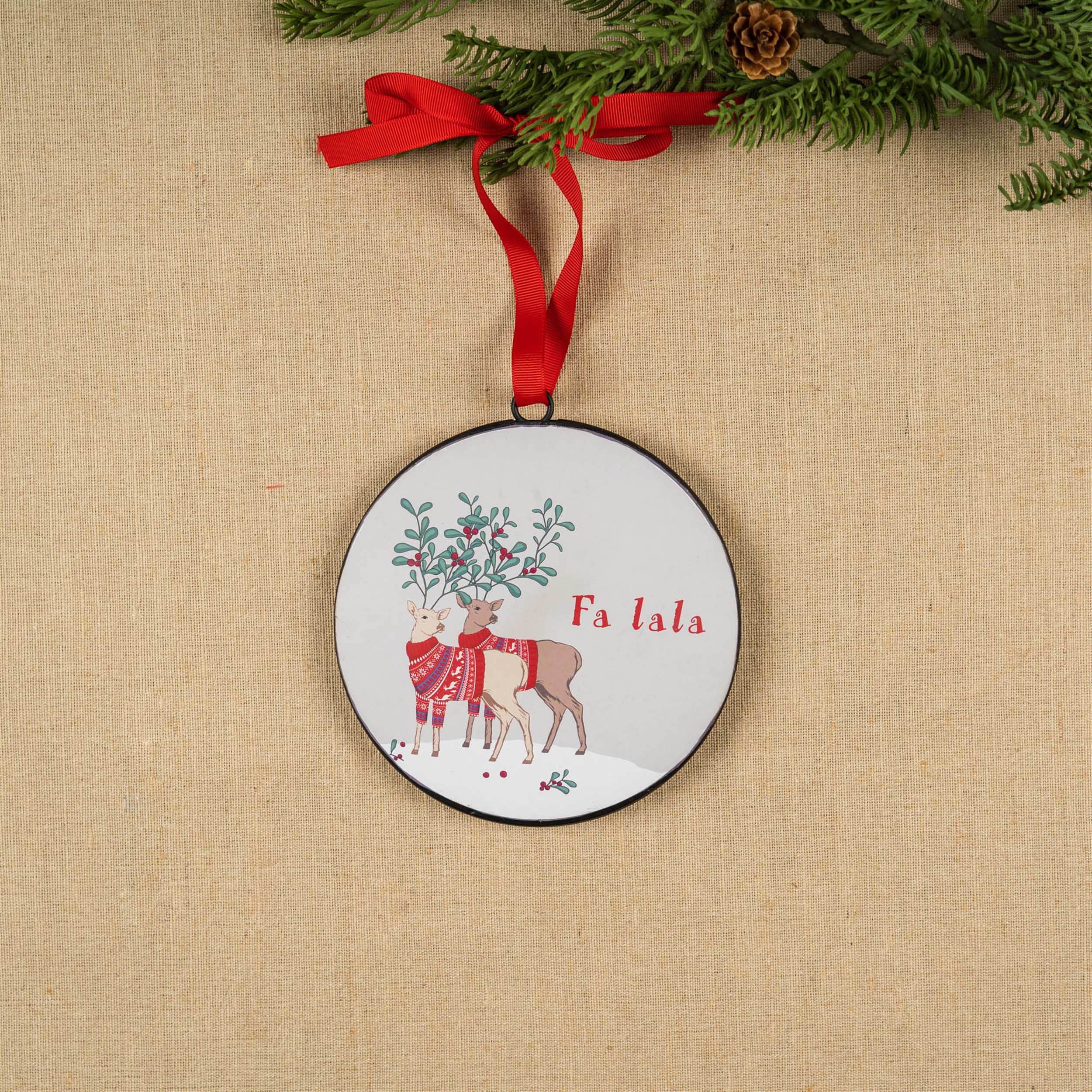 Deer Disc Ornament 6