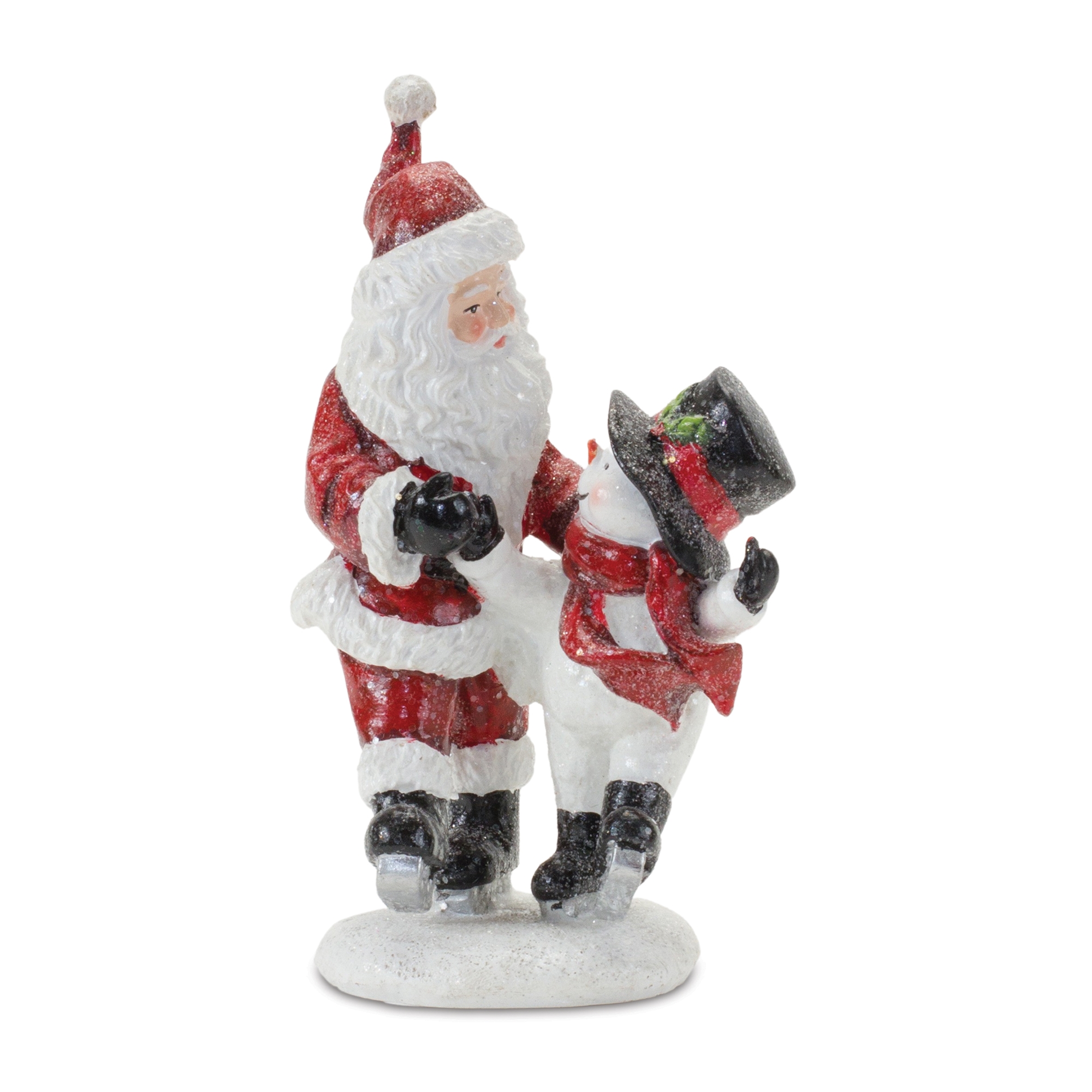 Santa and Snowman Skating (Set of 2) 6.25