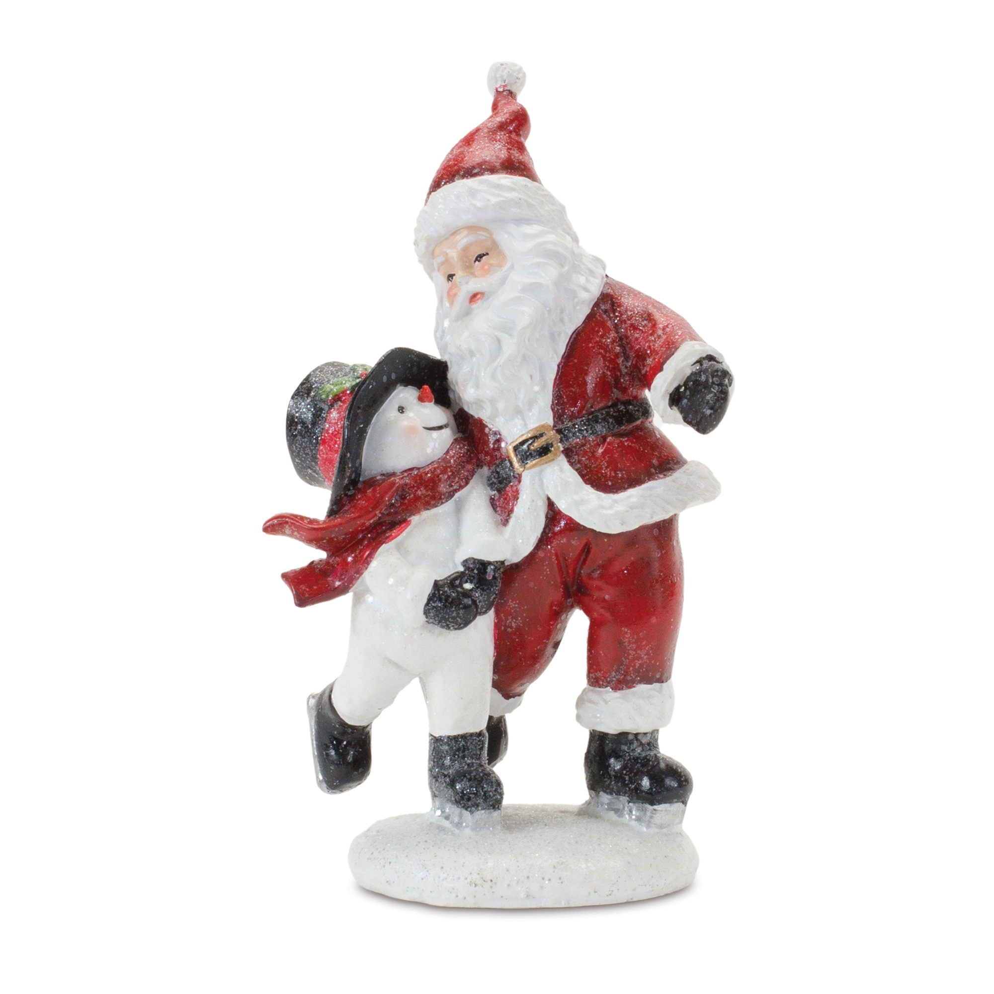 Santa and Snowman Skating (Set of 2) 6.25