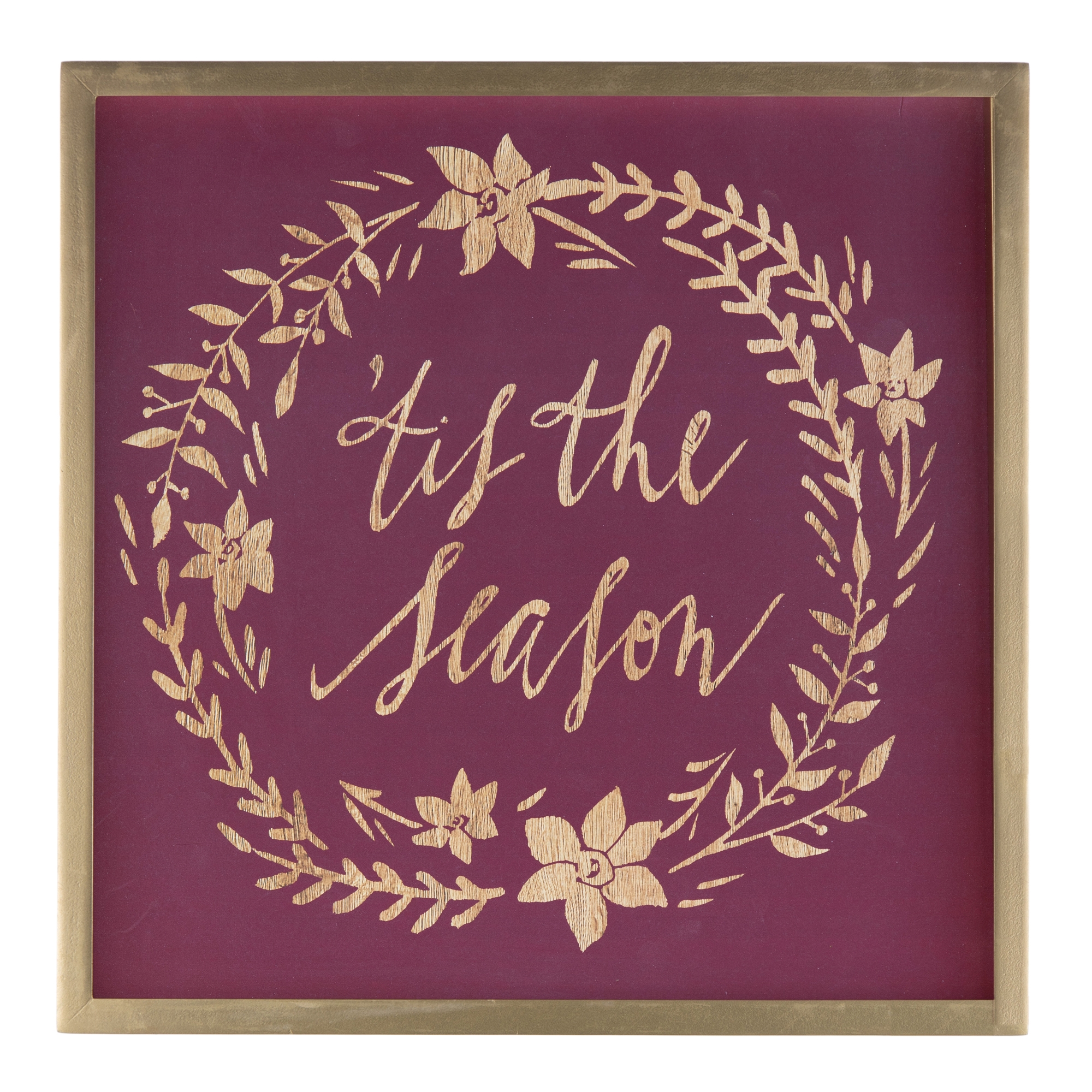 Merry Christmas and Tis The Season Frame (Set of 2) 15.75