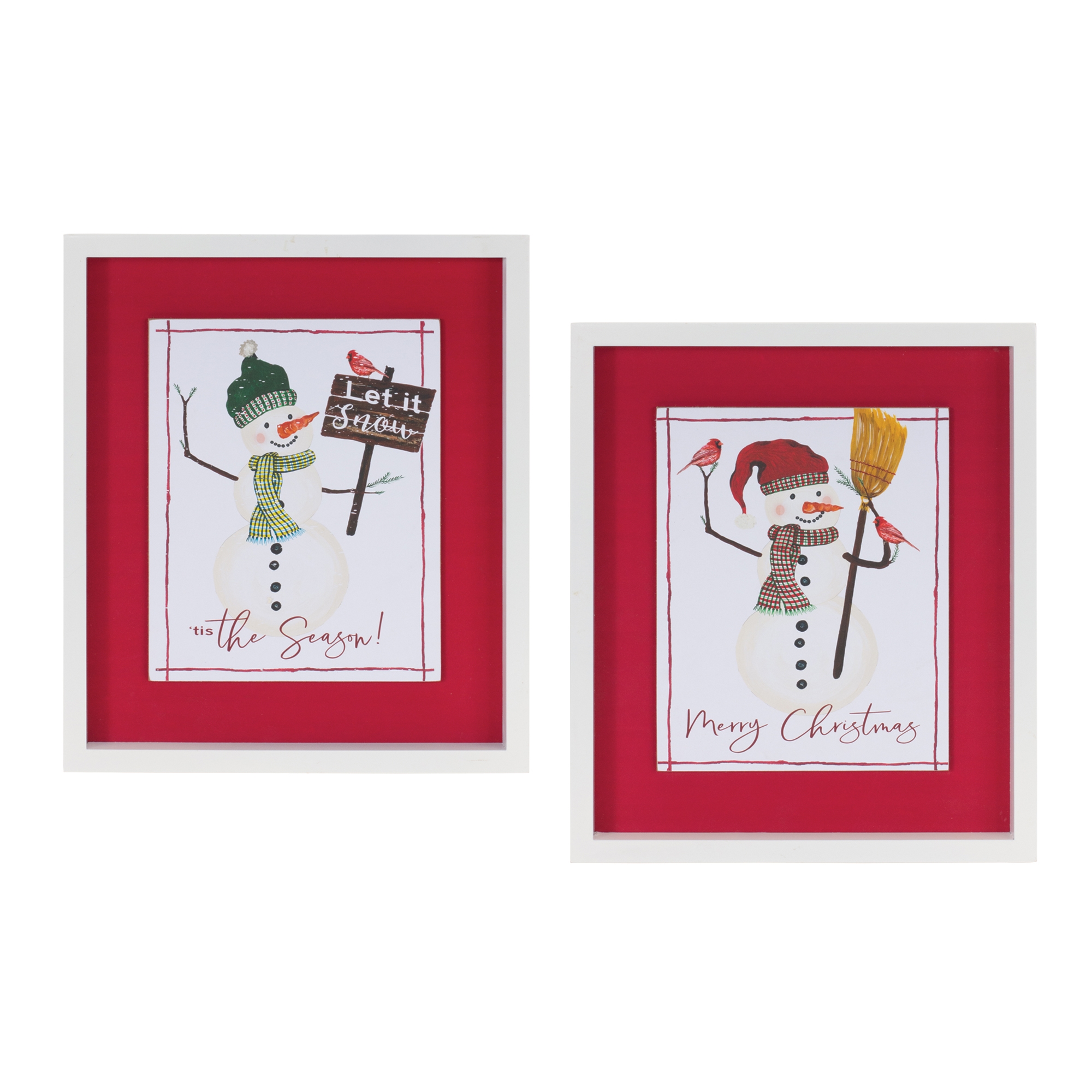 Snowman Frame (Set of 2) 12