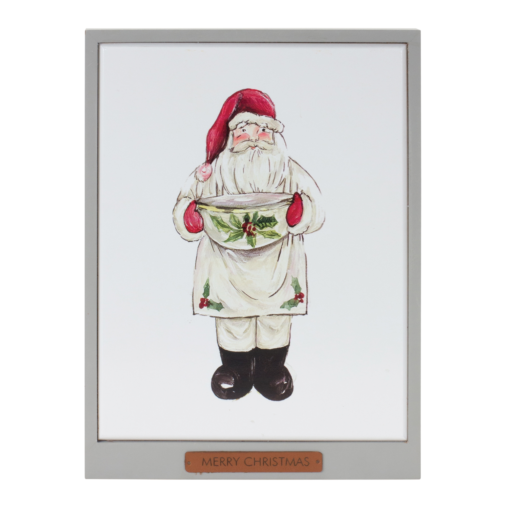 Santa and Snowman Frame (Set of 2) 10.5