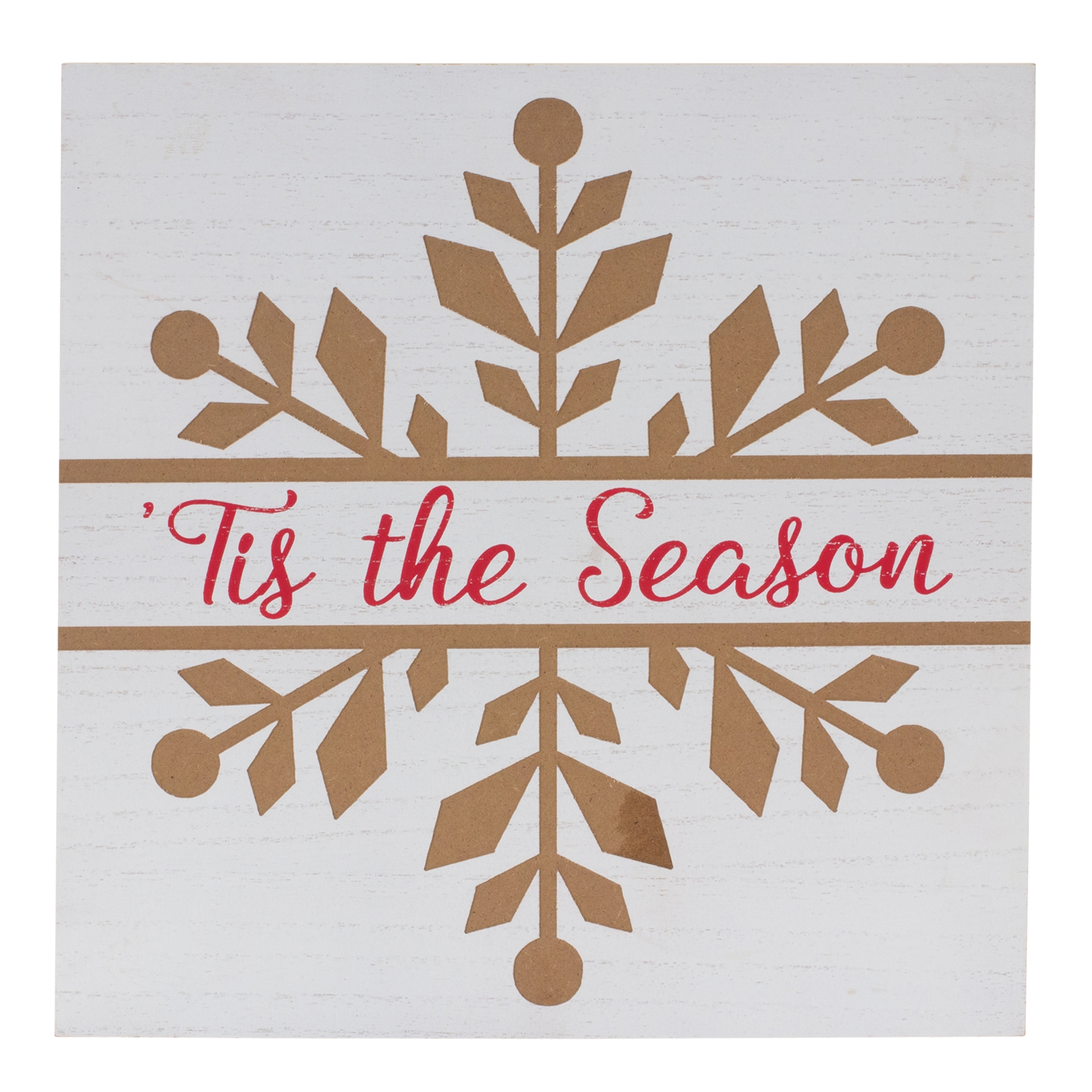 Merry Christmas and Tis The Season Sign (Set of 6) 11.75