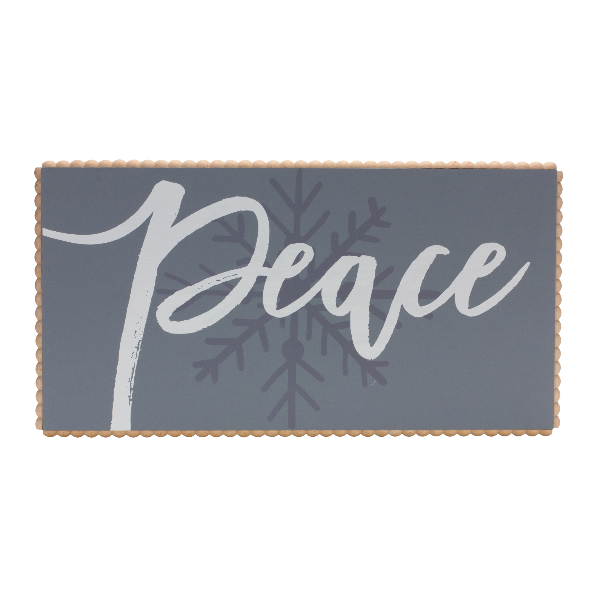 Peace and Snowflake Sign 24