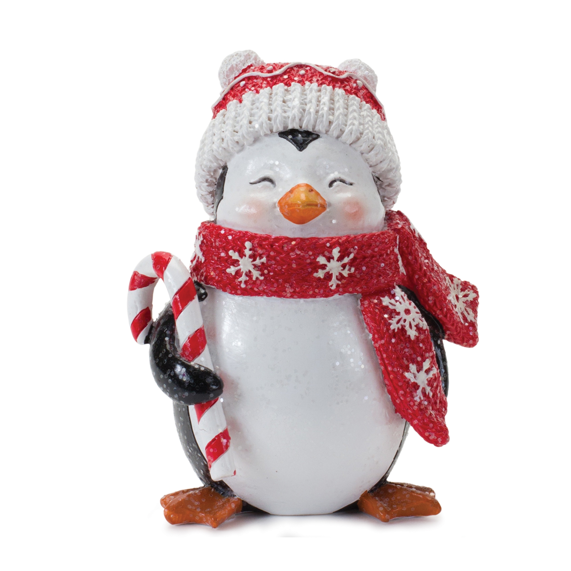 Penguin w/Tree and Candy Cane (Set of 2) 4.75