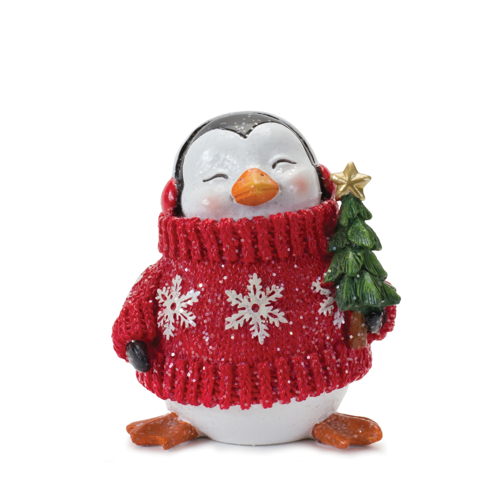 Penguin w/Tree and Candy Cane (Set of 2) 4.75