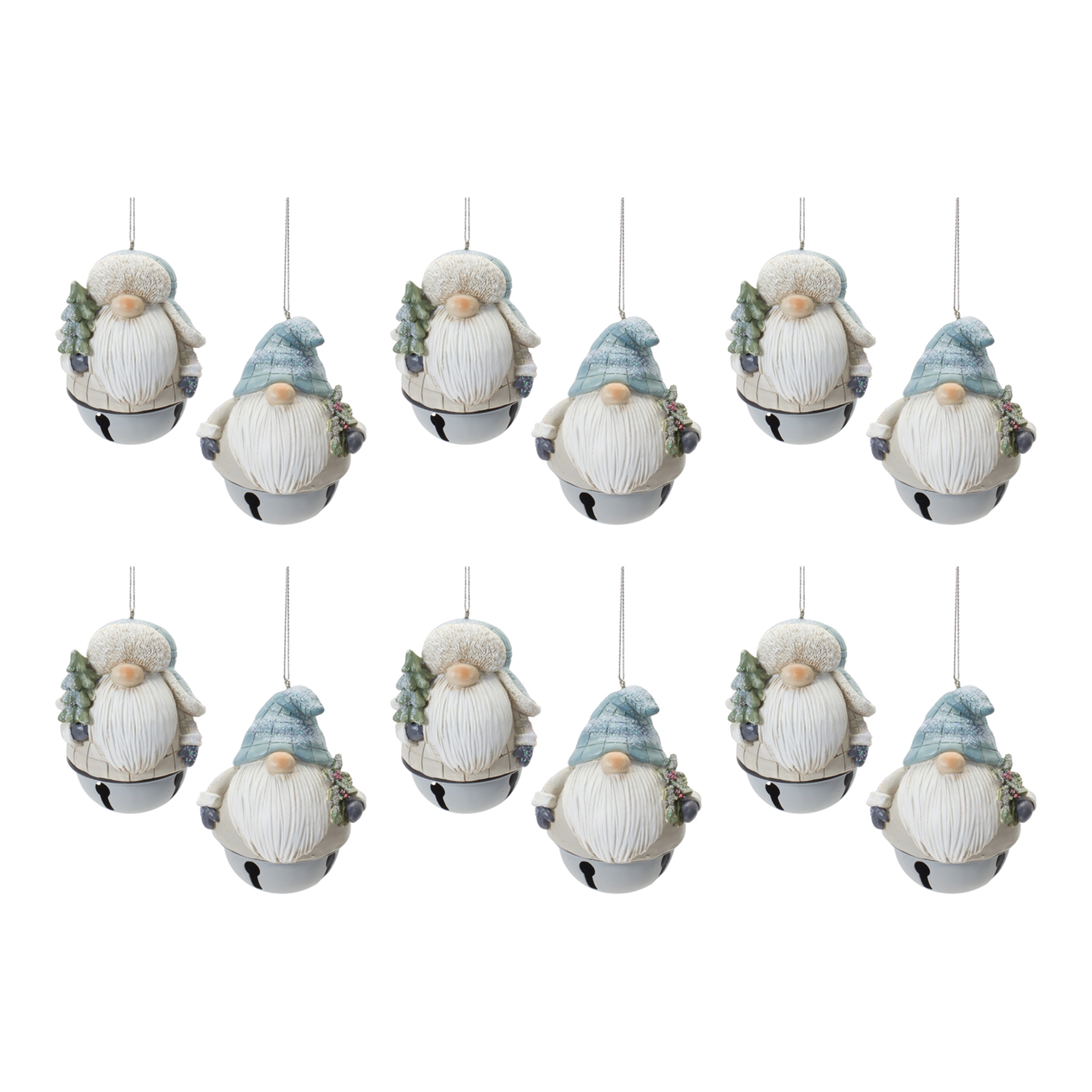 Gnome/Bell Ornament (Set of 12) 4.25