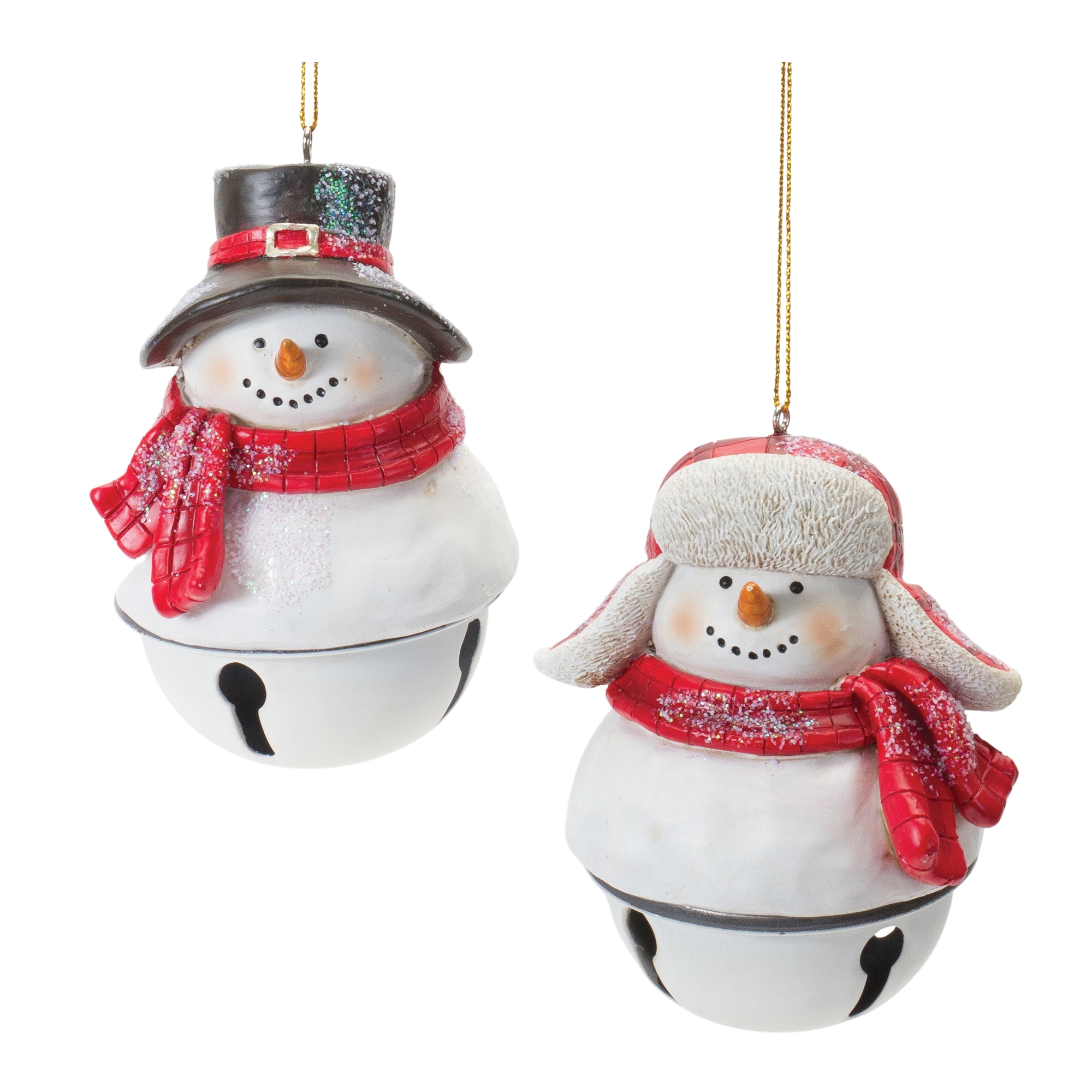 Snowman/Bell Ornament (Set of 12) 4.5