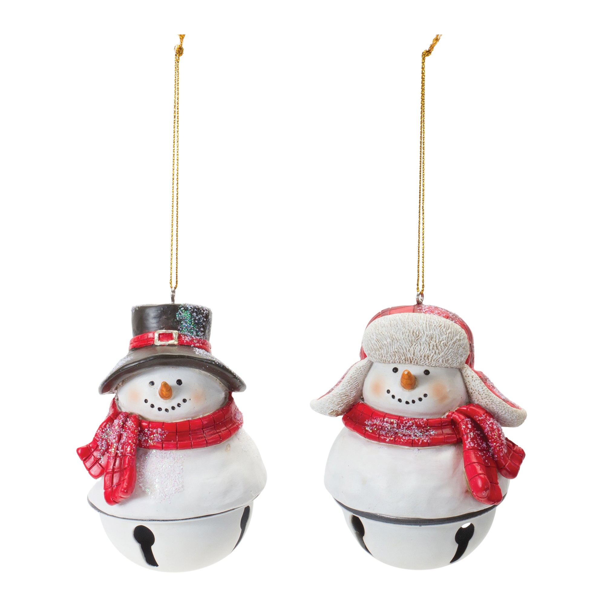 Snowman/Bell Ornament (Set of 12) 4.5