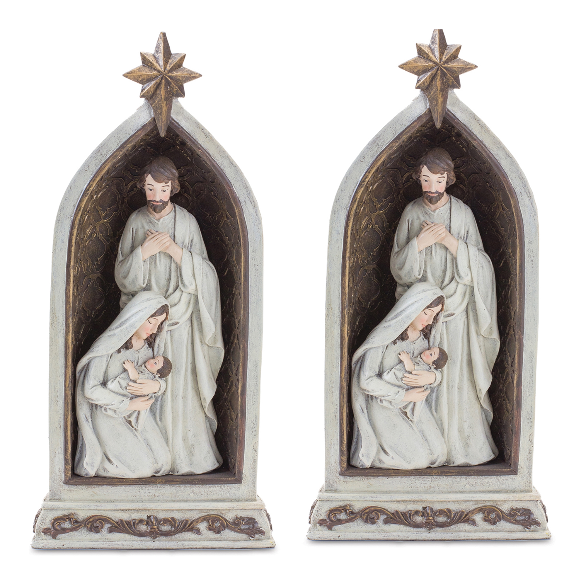 Holy Family in Arch (Set of 2) 12.5