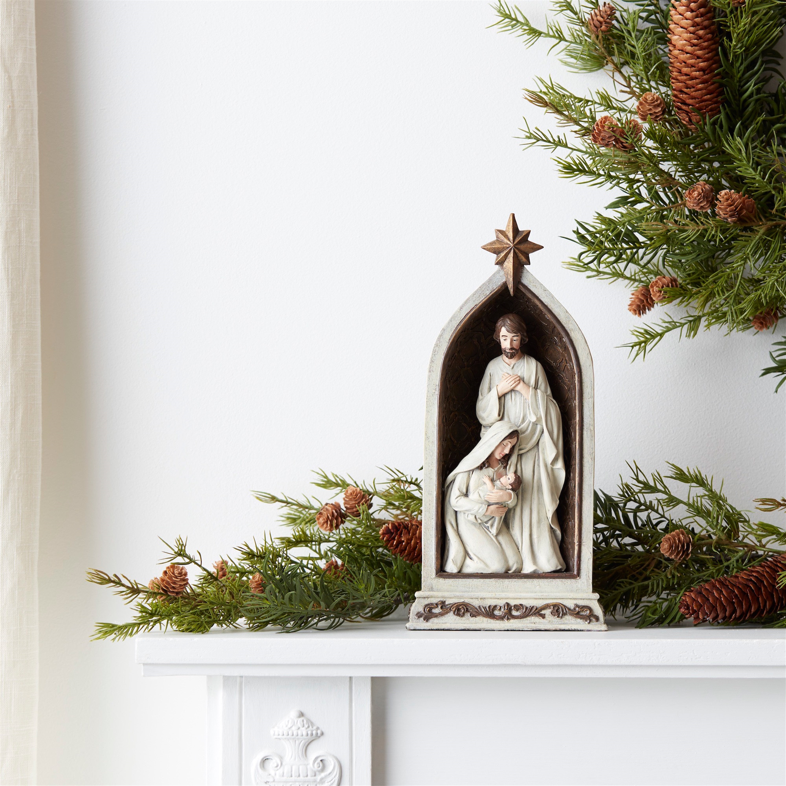 Holy Family in Arch (Set of 2) 12.5