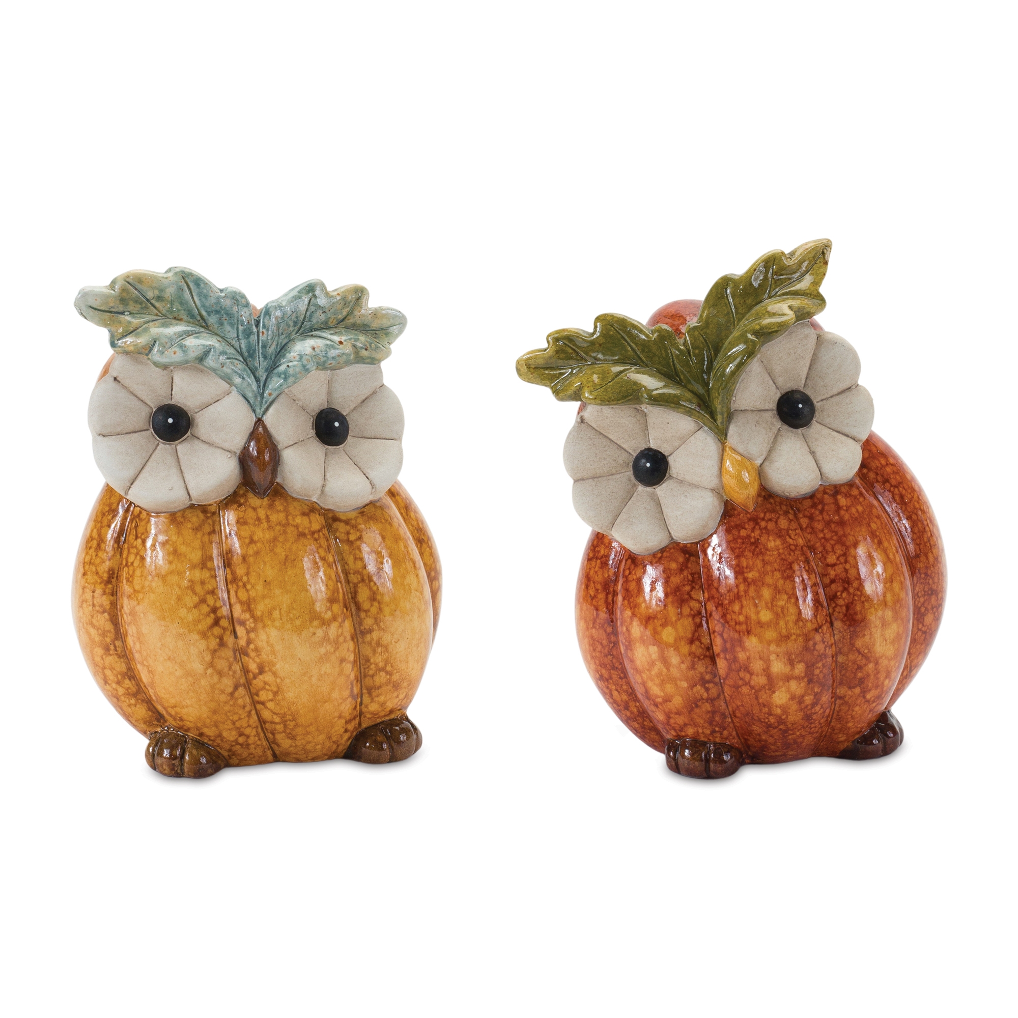 Pumpkin Owl (Set of 2) 6.75