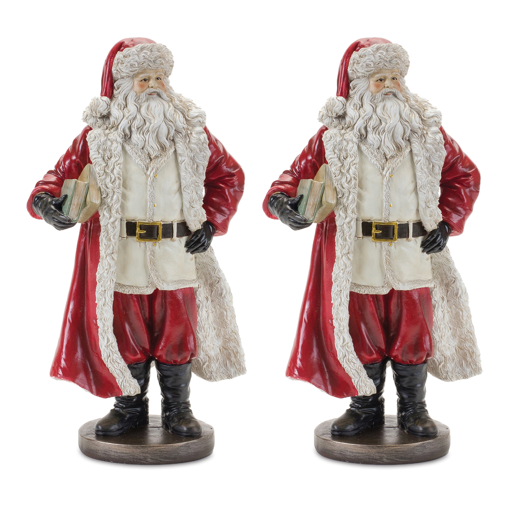 Santa w/Books (Set of 2) 12.75