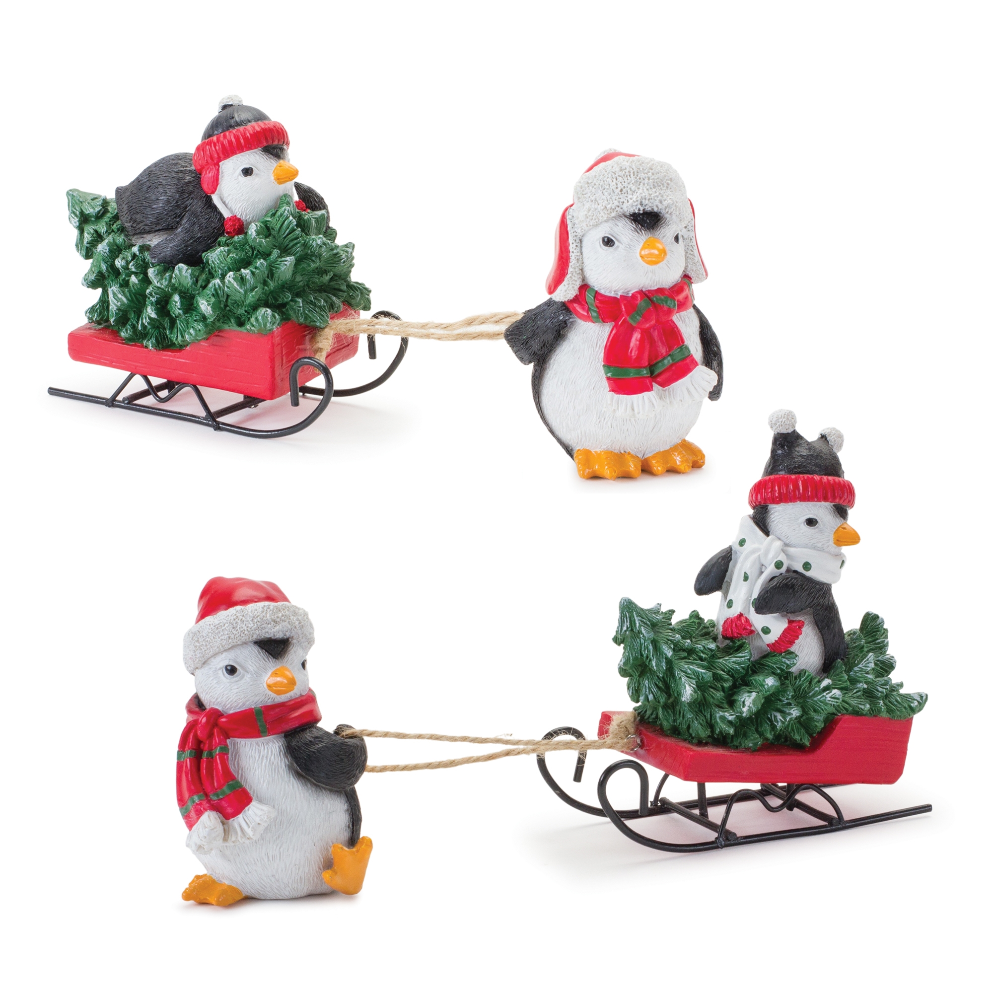 Penguin w/Sled (Set of 2) 8.75