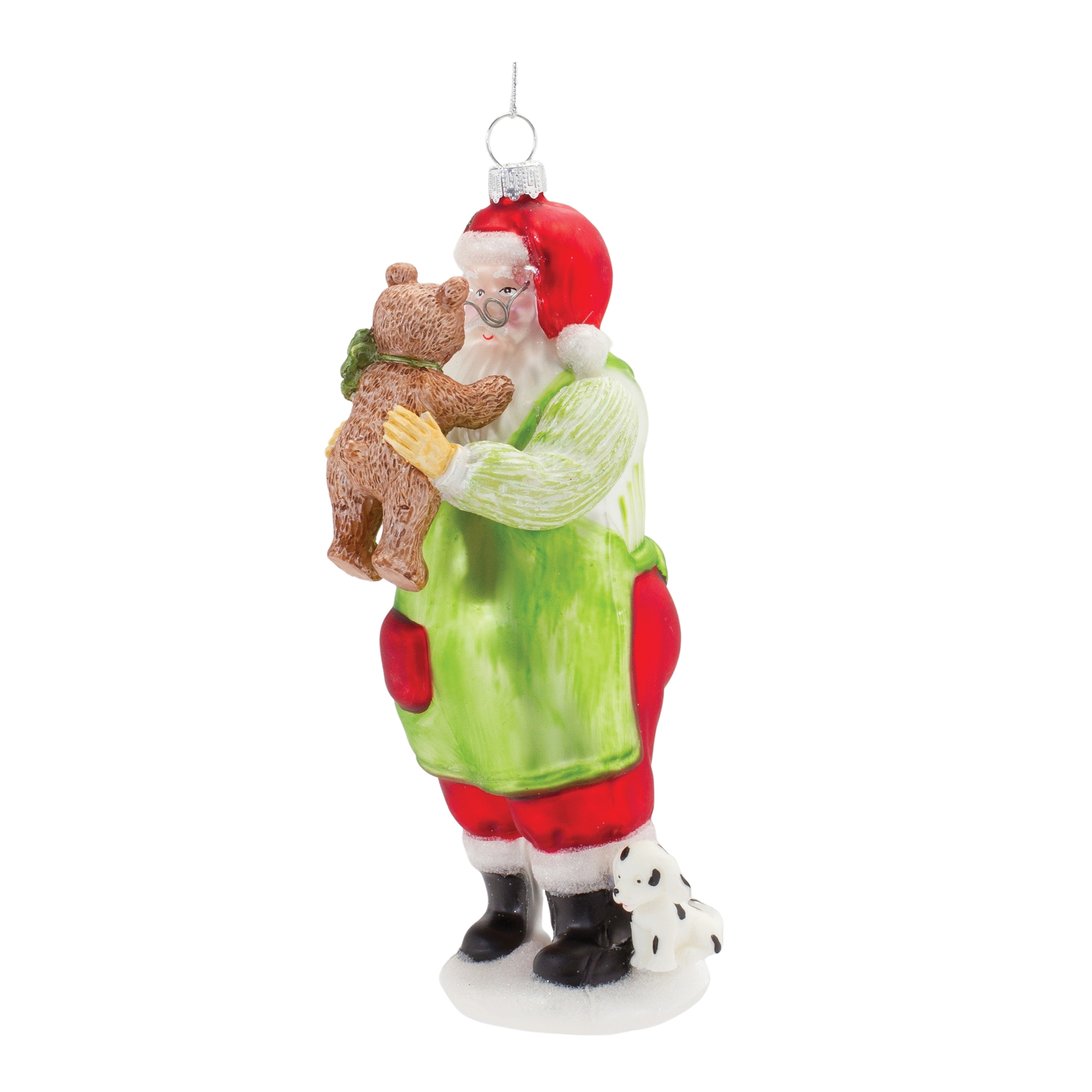 Santa W/Teddy Bear Ornament (Set of 6) 7