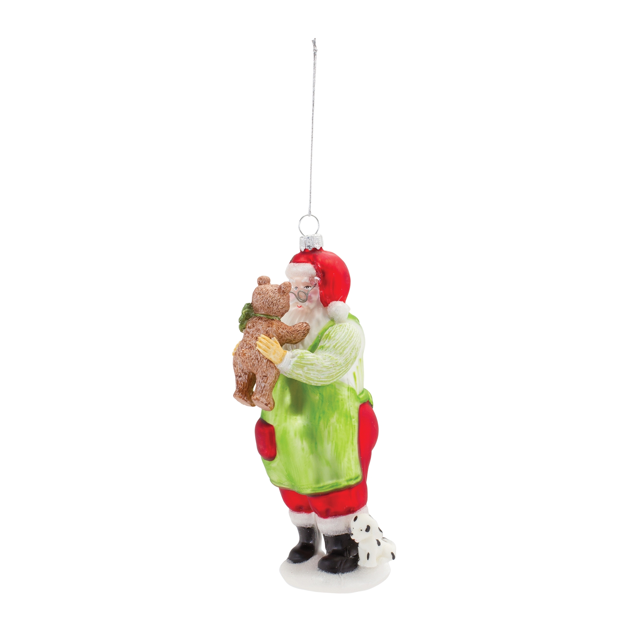 Santa W/Teddy Bear Ornament (Set of 6) 7