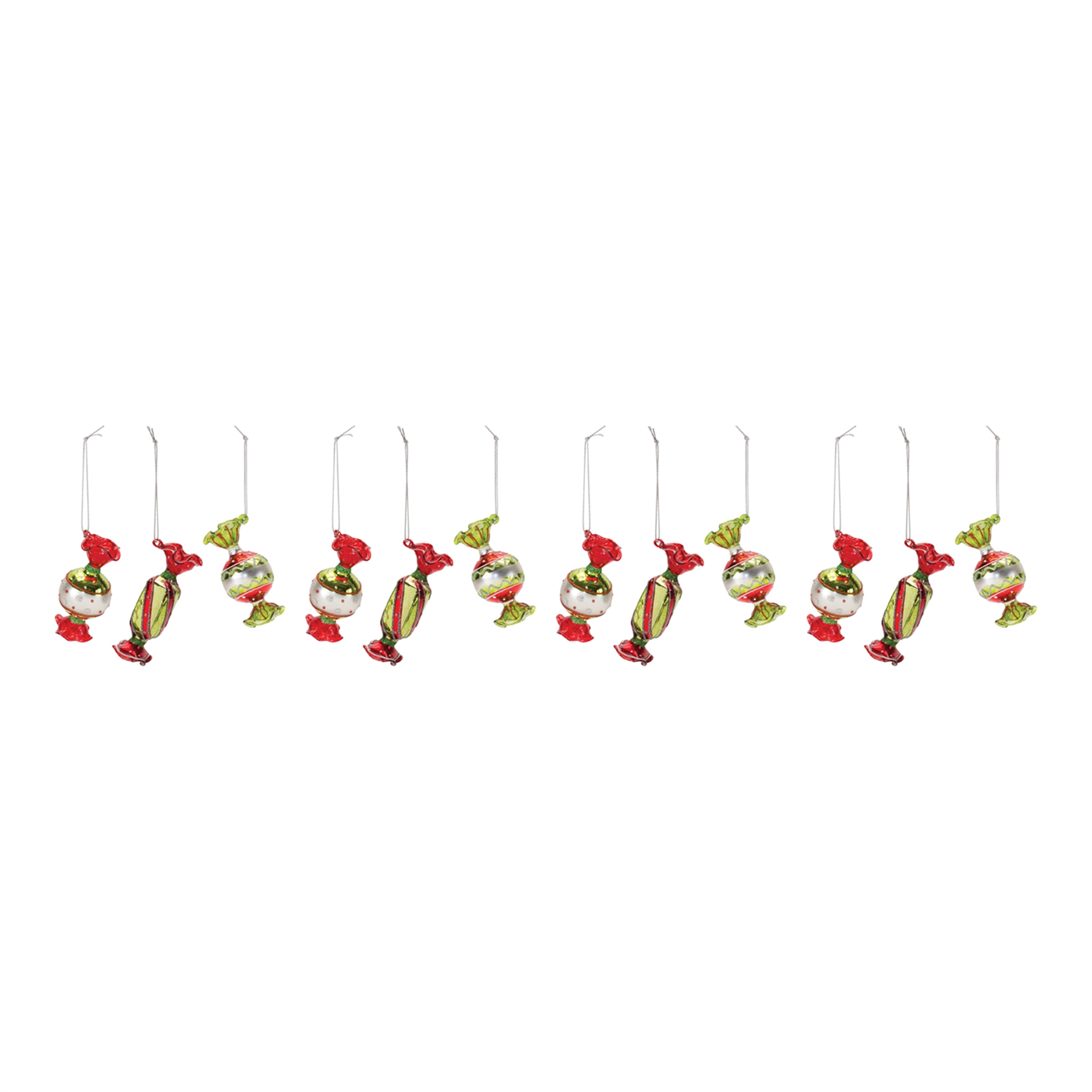 Candy Ornament (Set of 12) 3.25