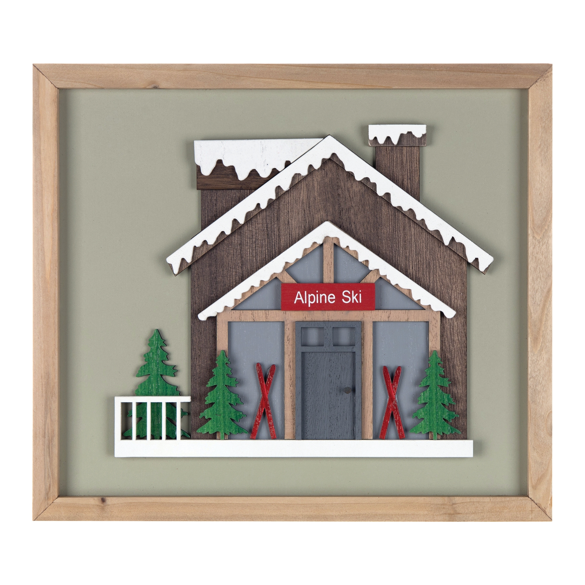 Ski Lodge Frame (Set of 4) 12