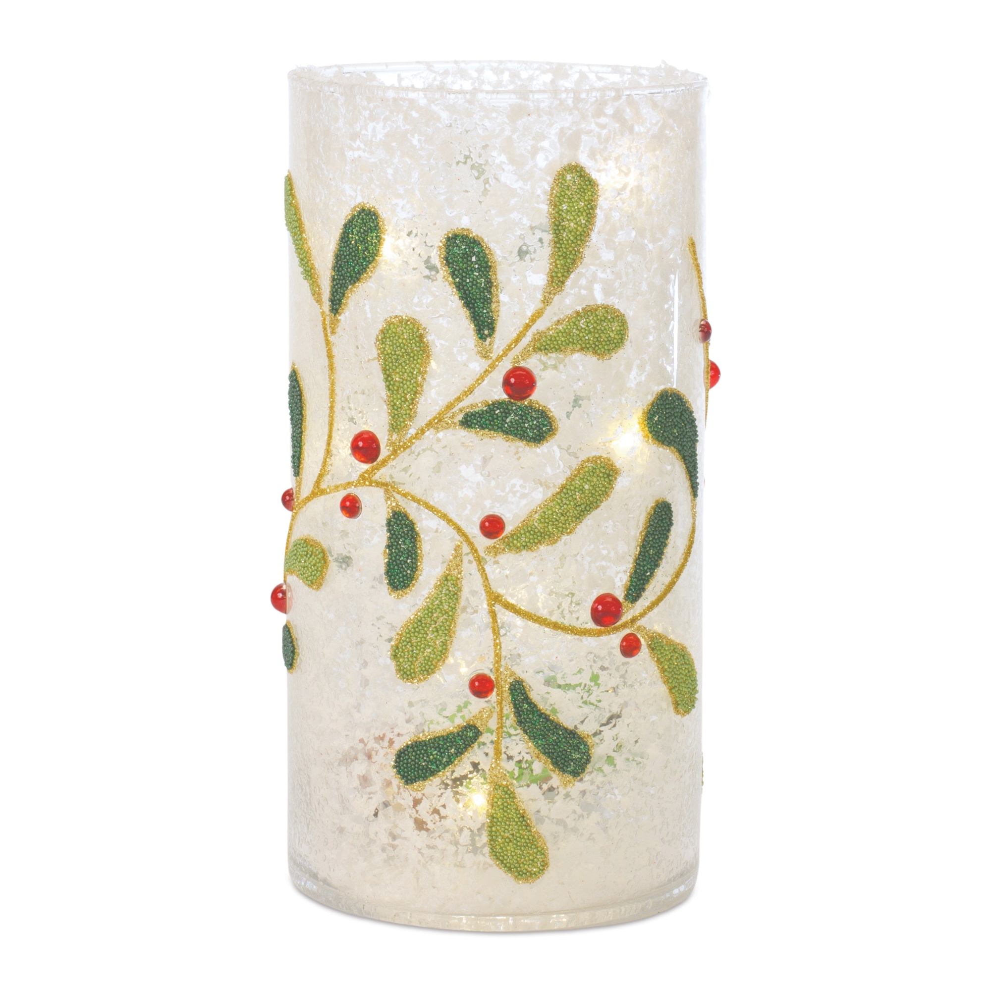 Mistletoe Candle Holder (Set of 2) 7.75