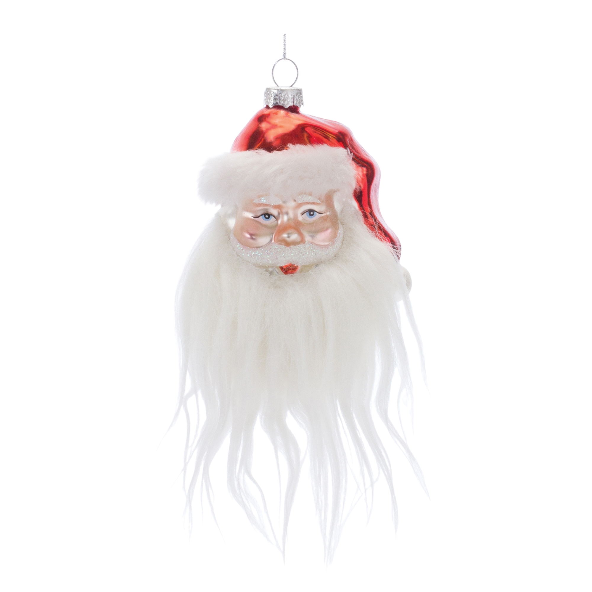 Santa Head Ornament (Set of 6) 4.75