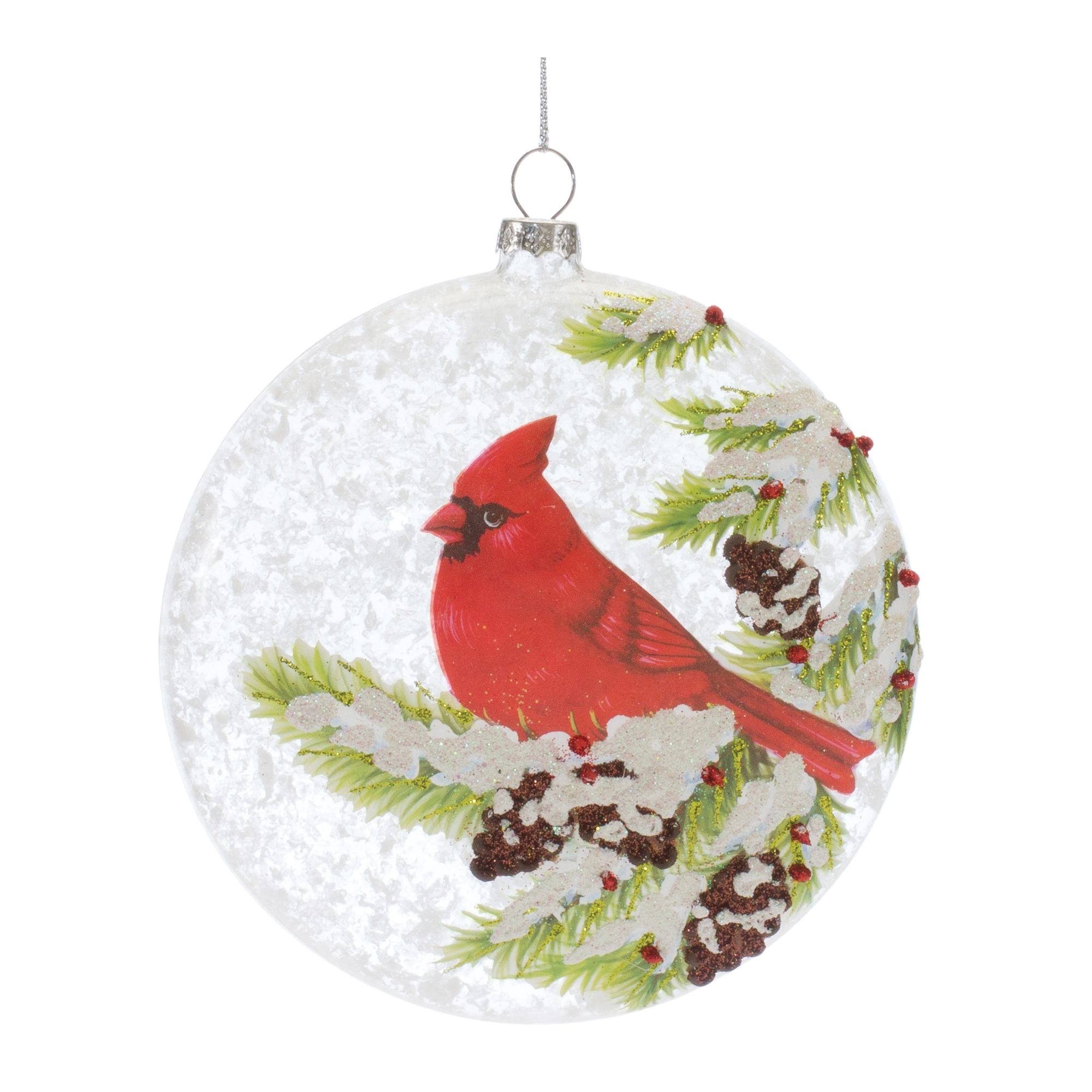 Cardinal Disc Ornament (Set of 6) 5