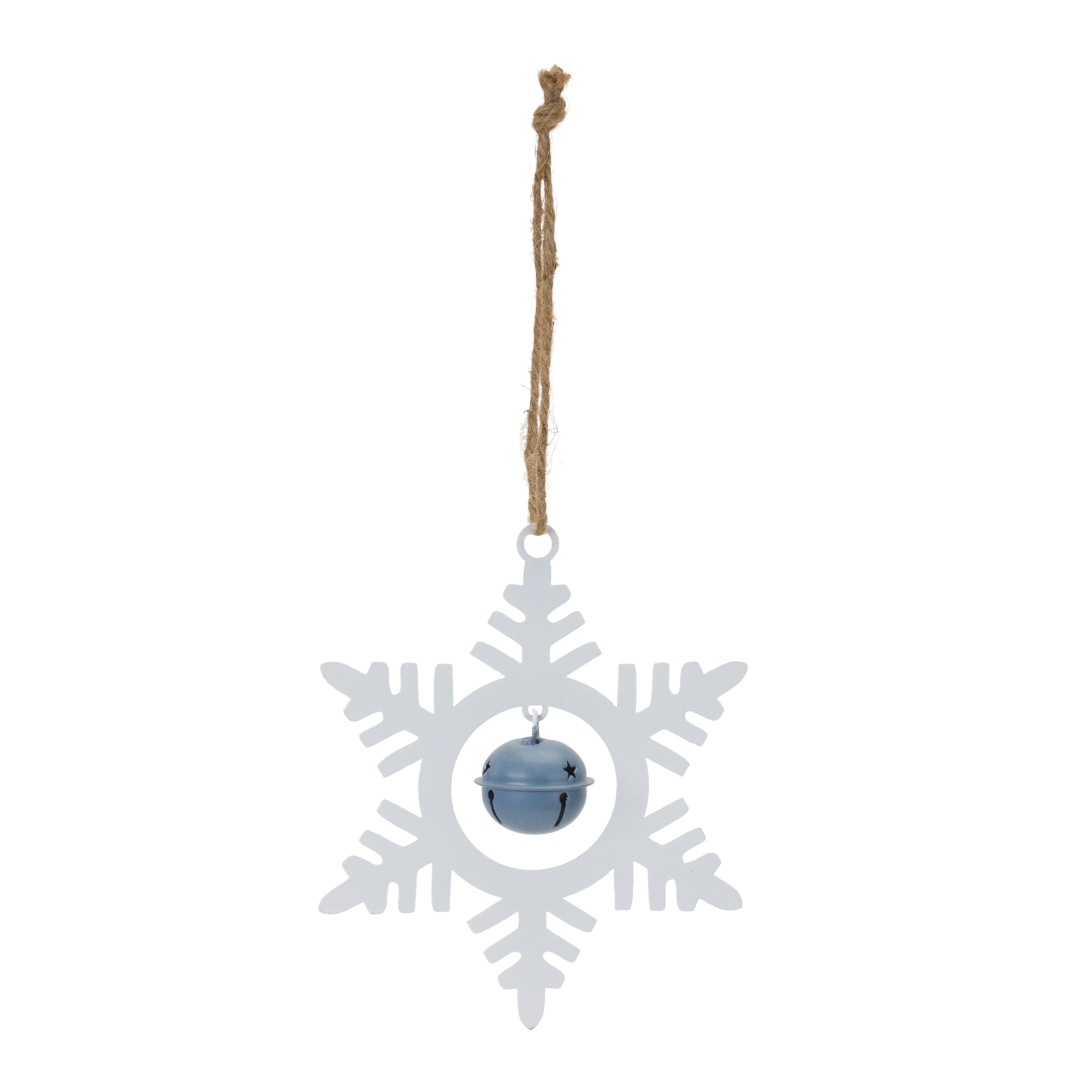 Snowflake Ornament w/Bell (Set of 12) 6.5