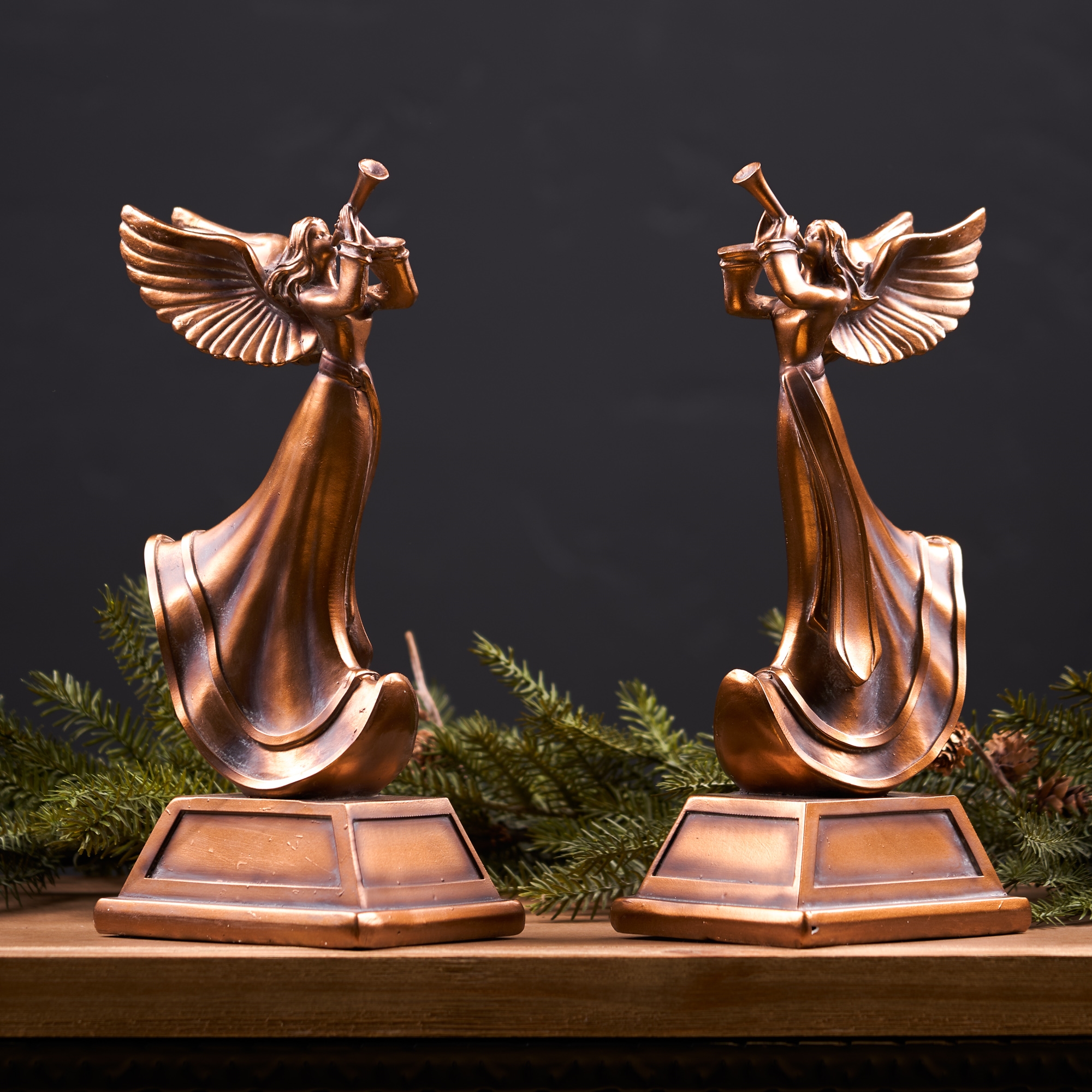 Angel w/Horn (Set of 2) 11.75