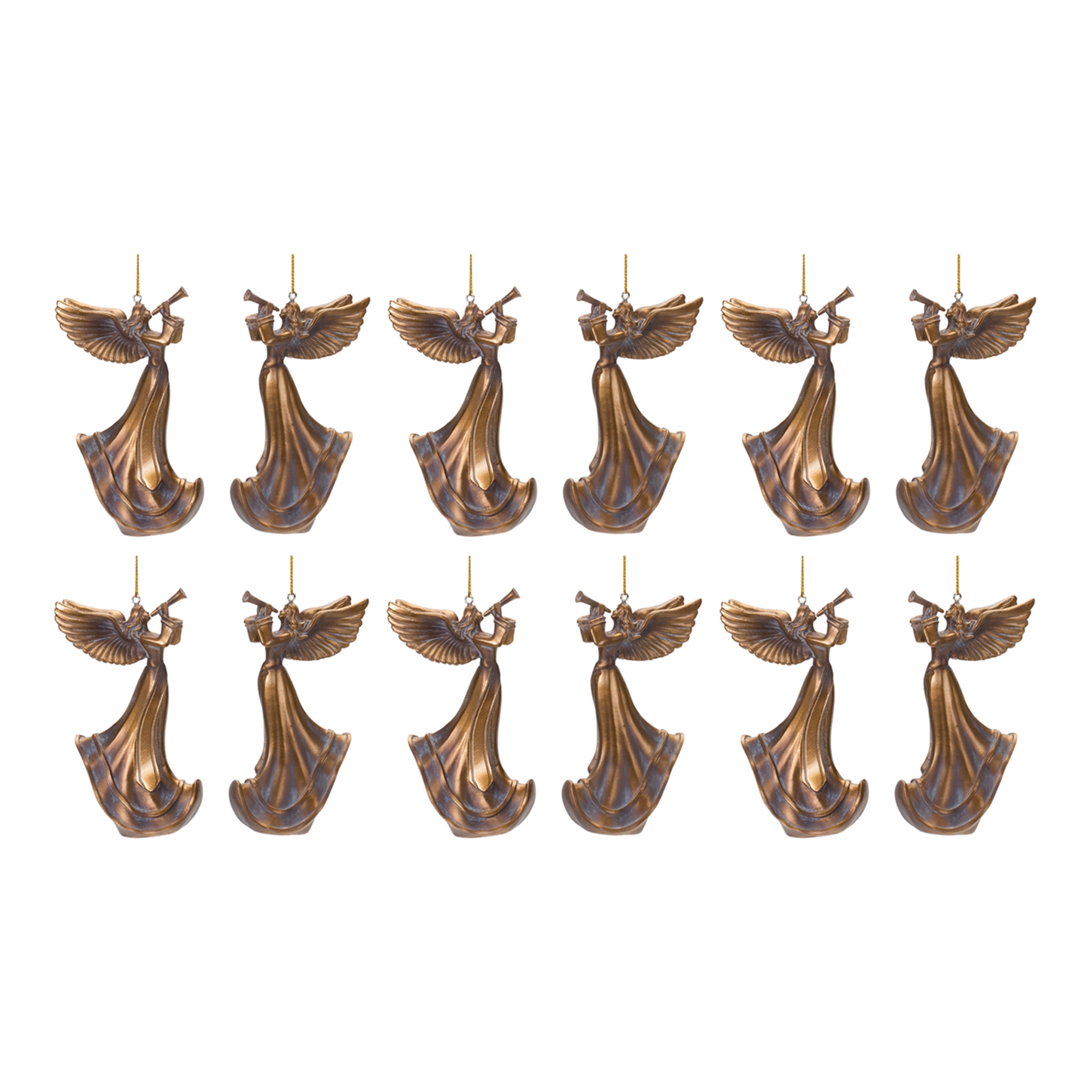 Angel w/Horn Ornament (Set of 6) 5