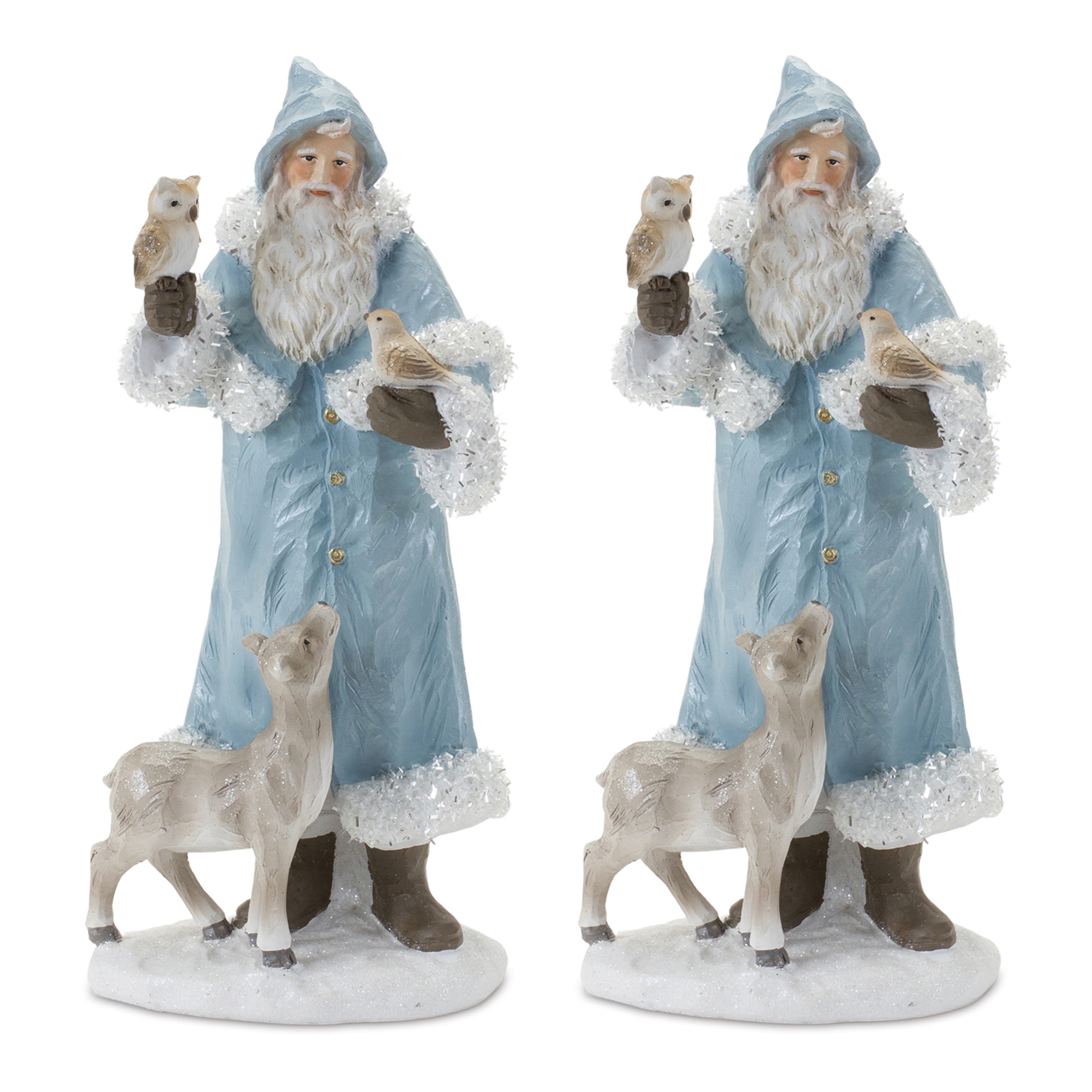 Santa w/Animals (Set of 2) 11.75