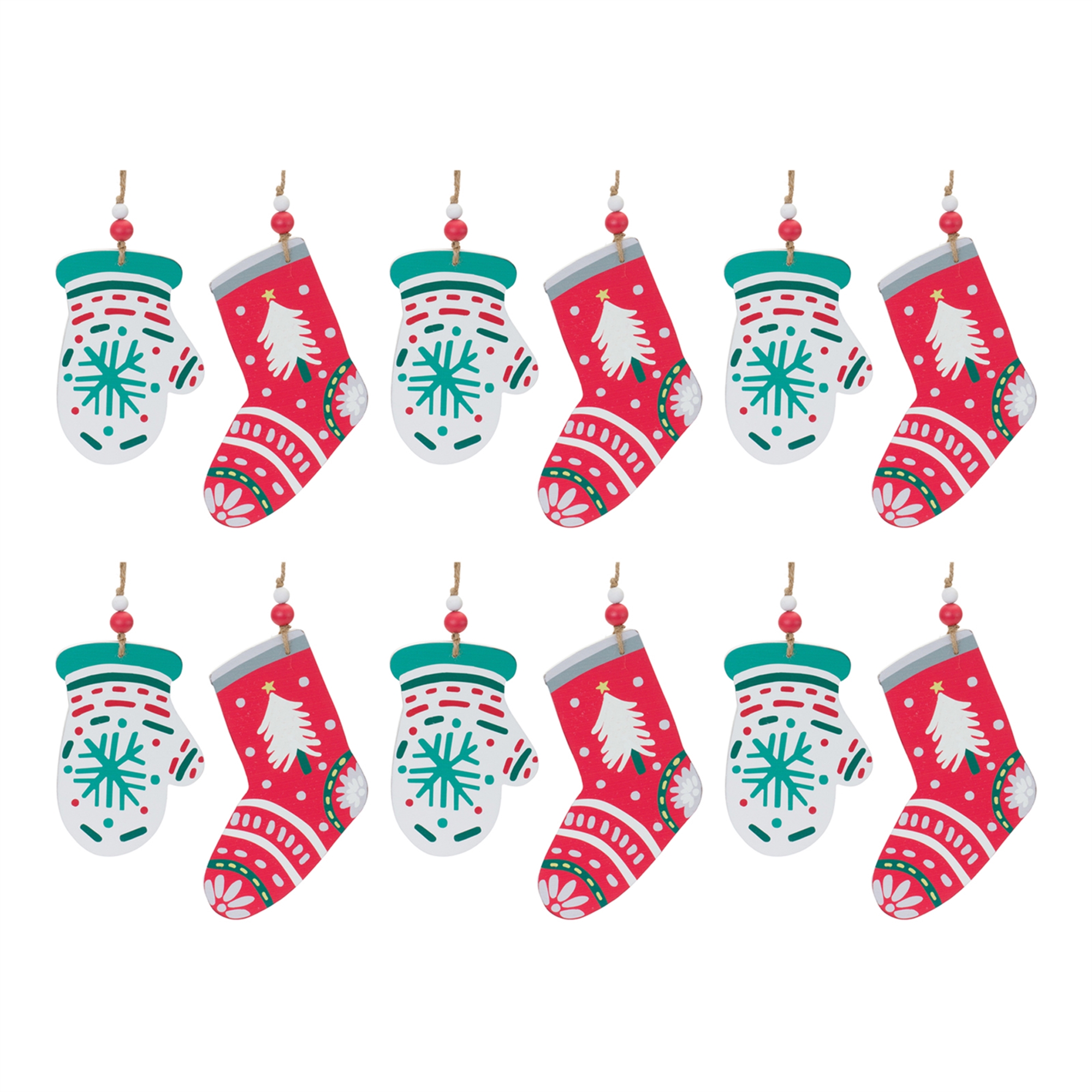 Mitten and Stocking Ornament (Set of 12) 7