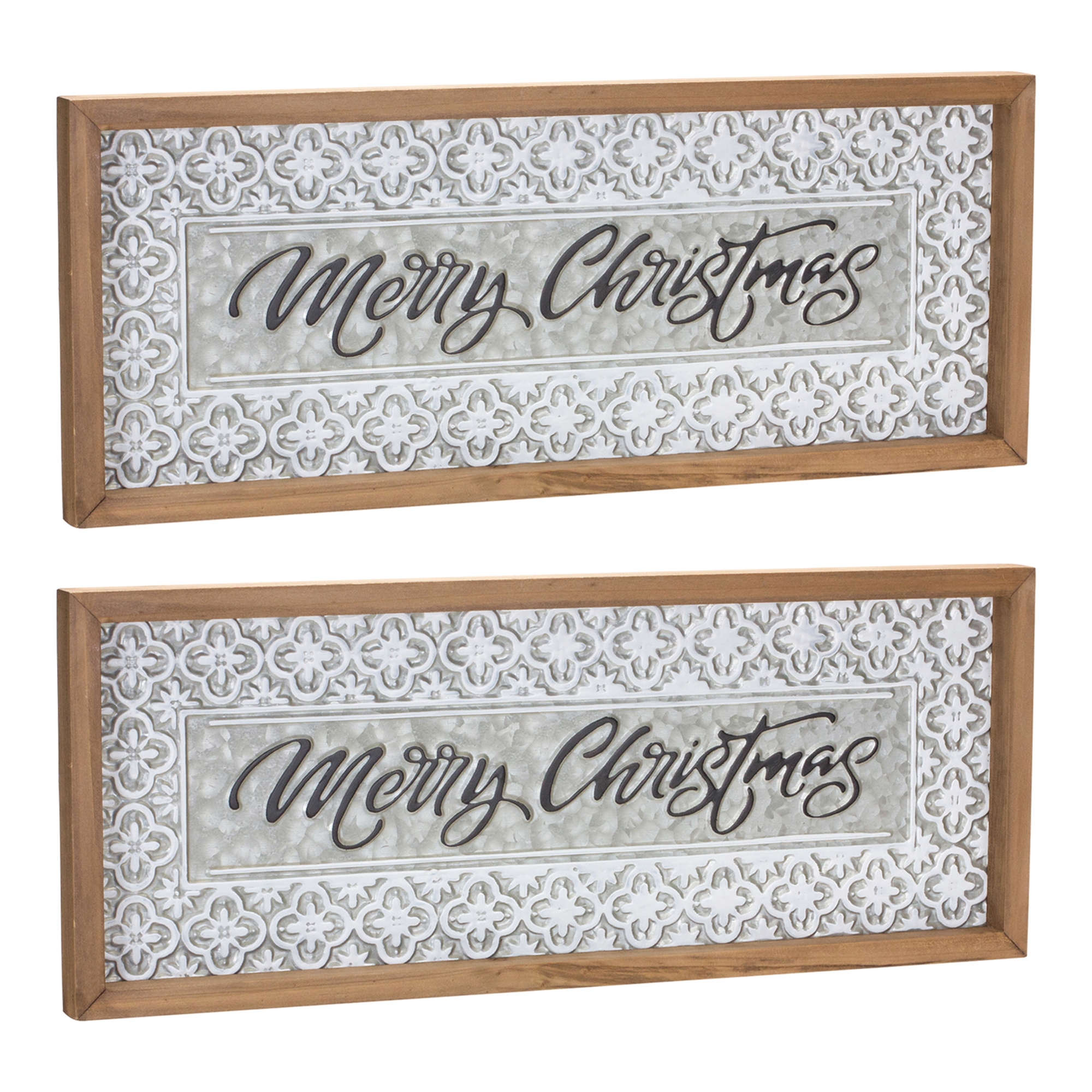 Merry Christmas Sign (Set of 2) 19.75