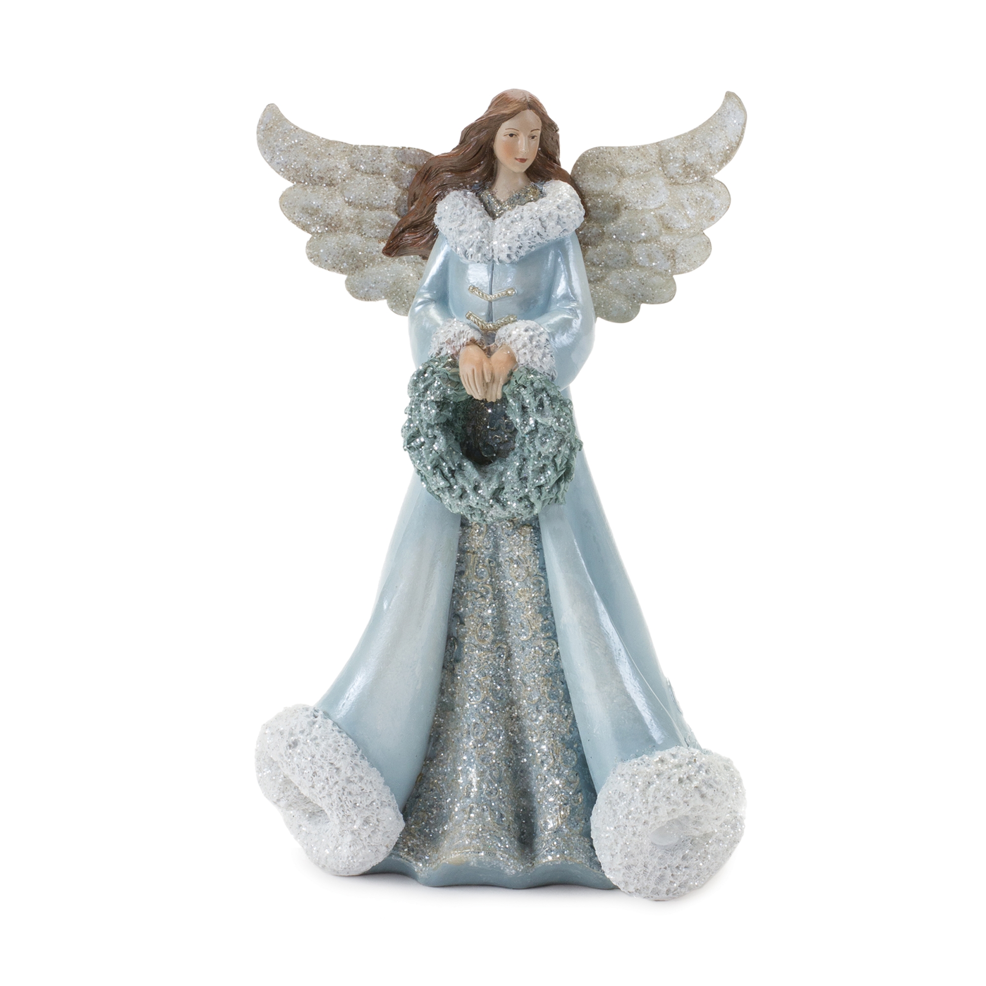 Angel w/Bird & Wreath (Set of 2) 10.5