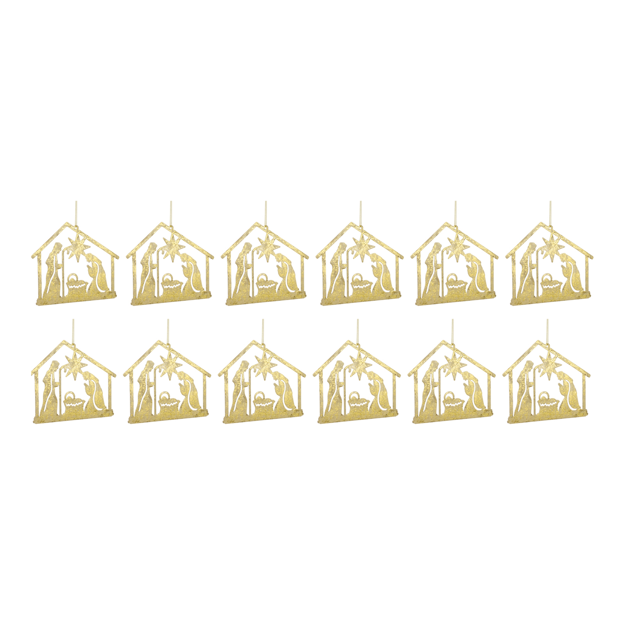 Holy Family Ornament (Set of 12) 4.25