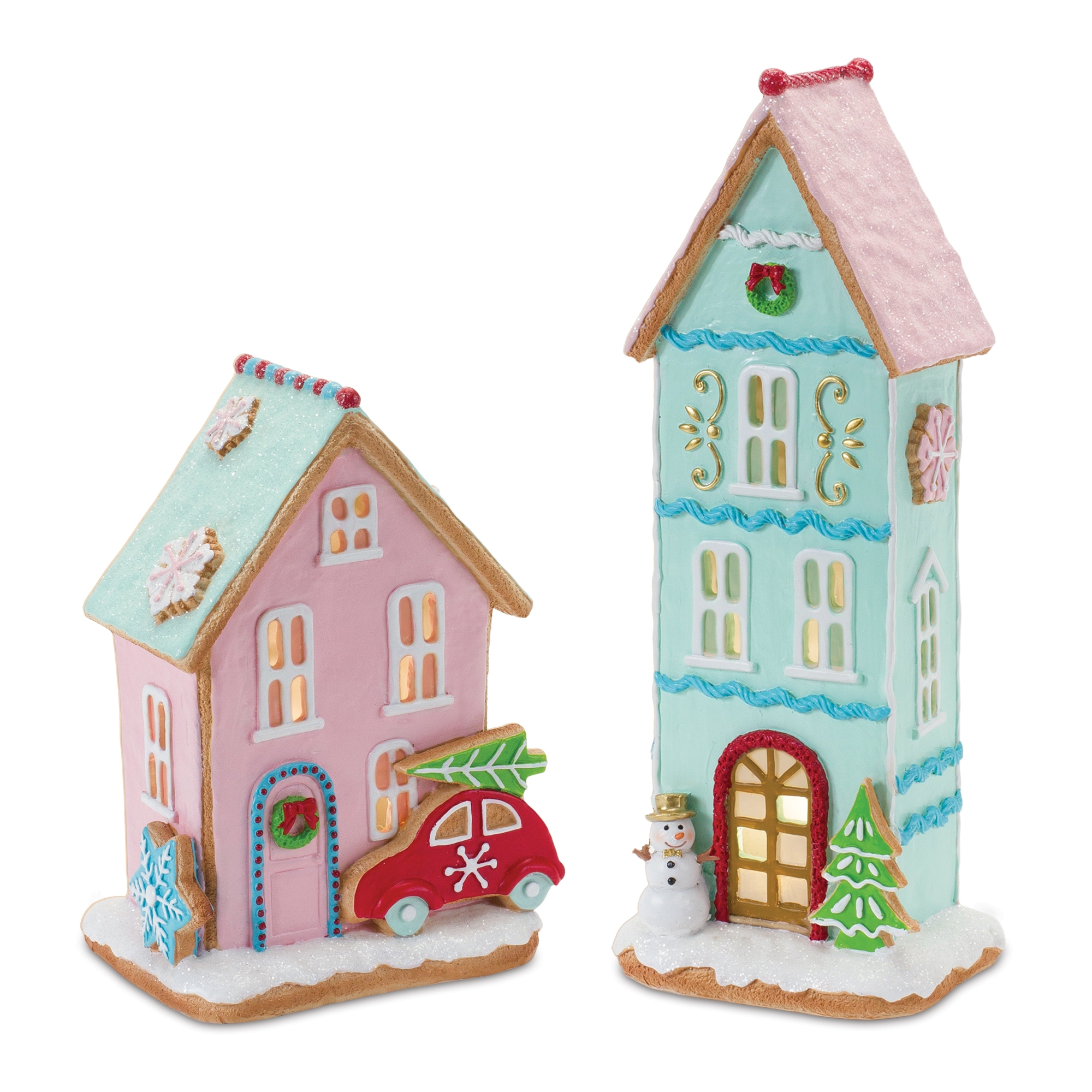 LED Gingerbread House (Set of 2) 8.75