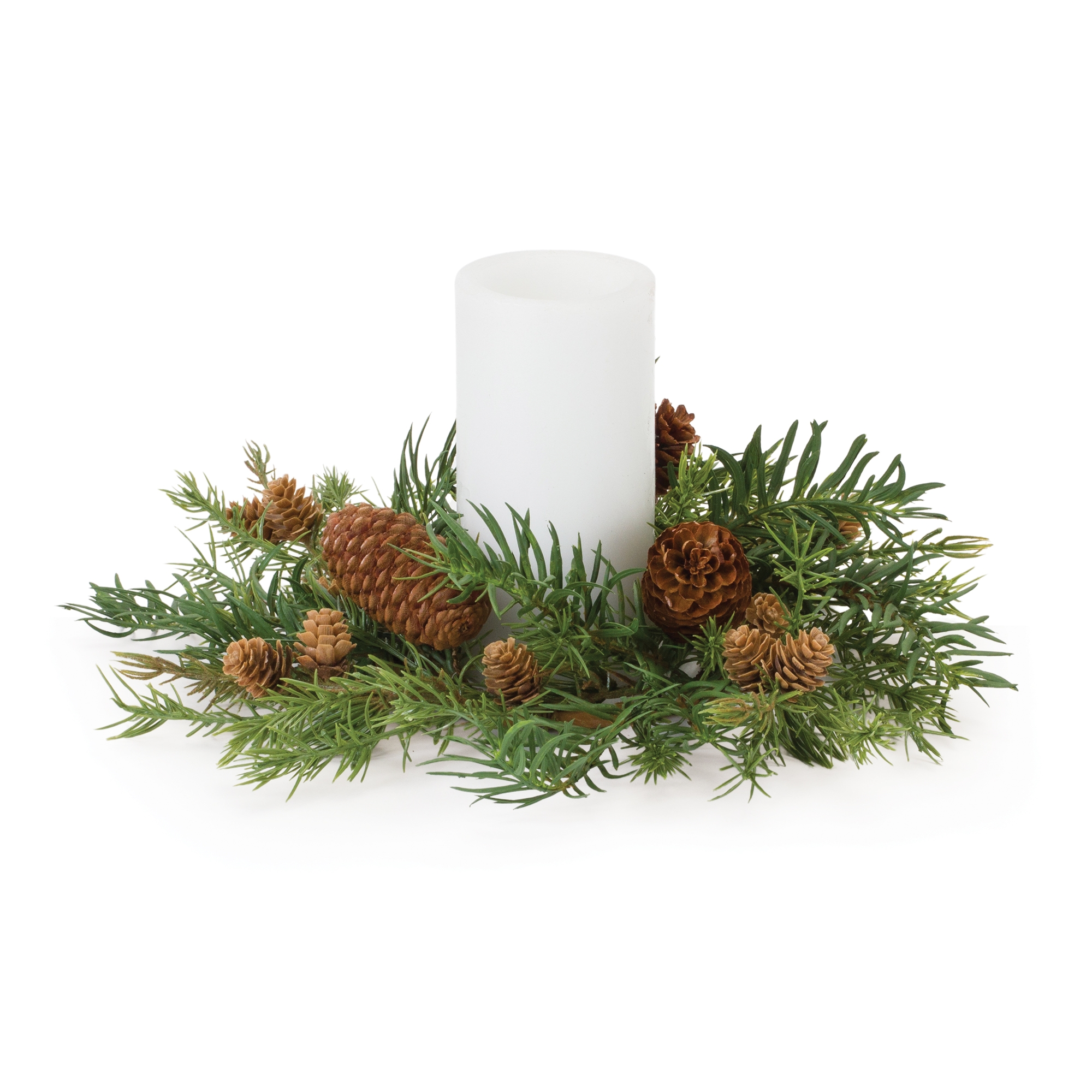 Pine Candle Ring (Set of 2) 12