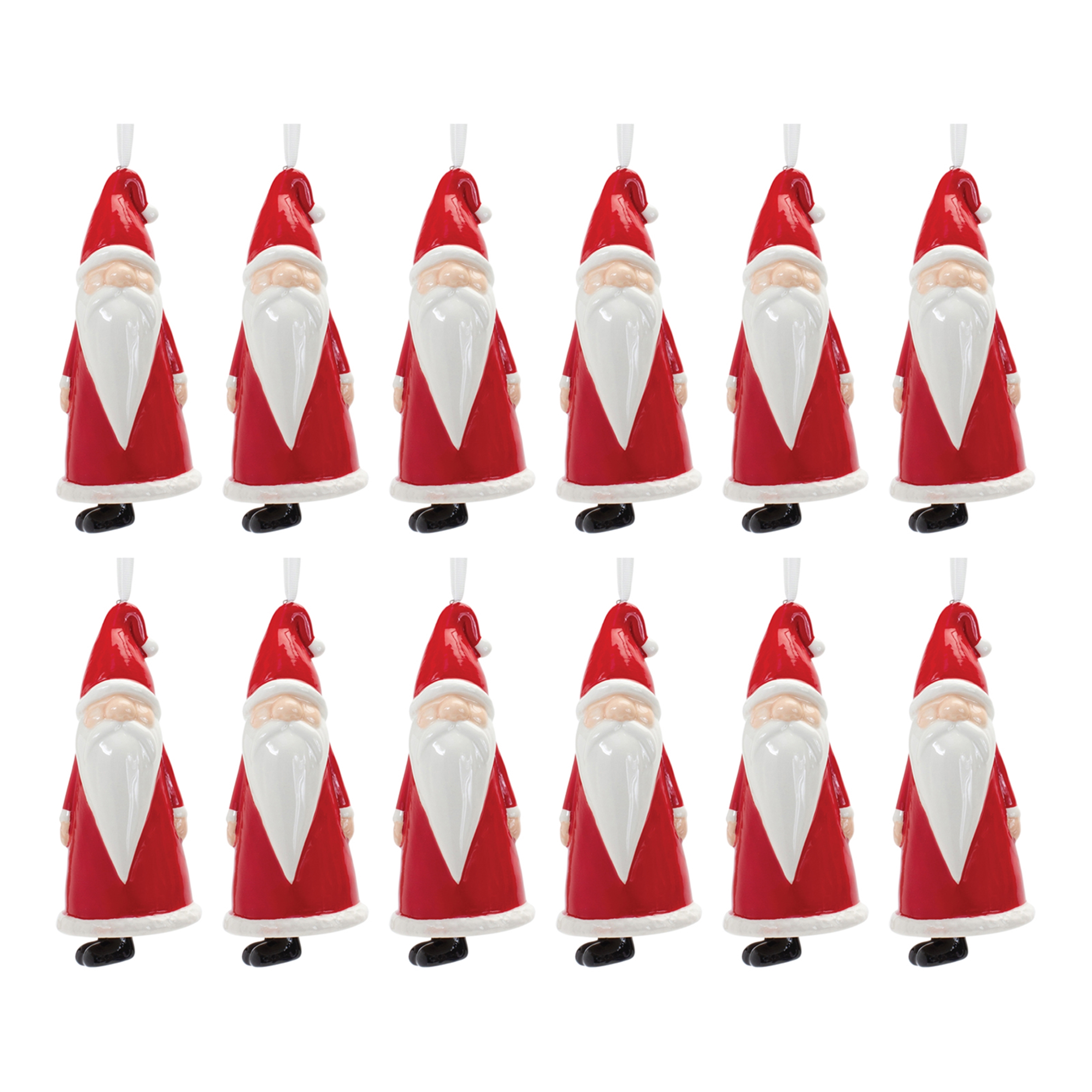 Santa Ornament (Set of 12) 5.75